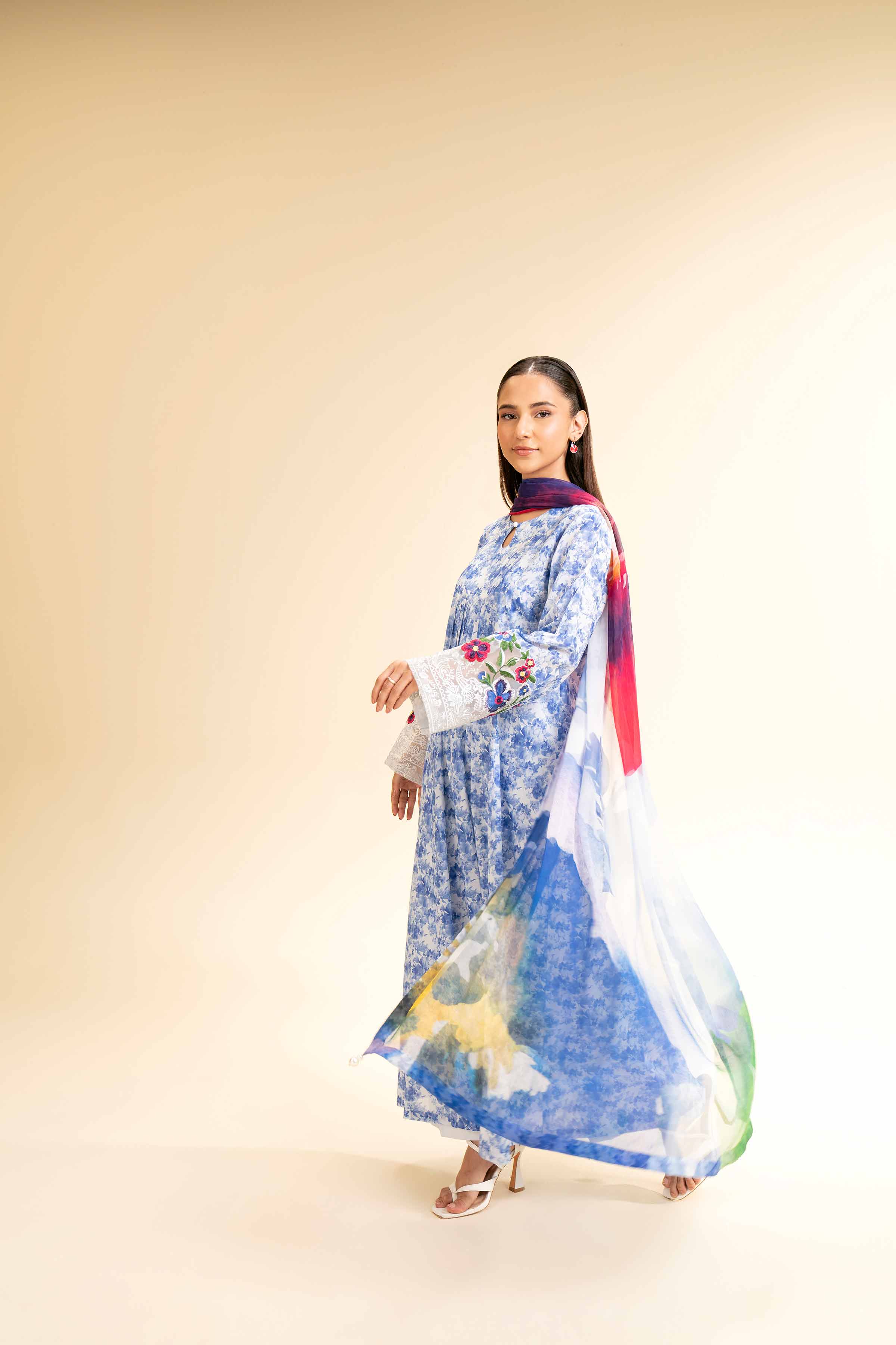 3 Piece - Printed Embroidered Suit - 42501218 for Women - Unstitched Collection | Nishat | Shop Online
