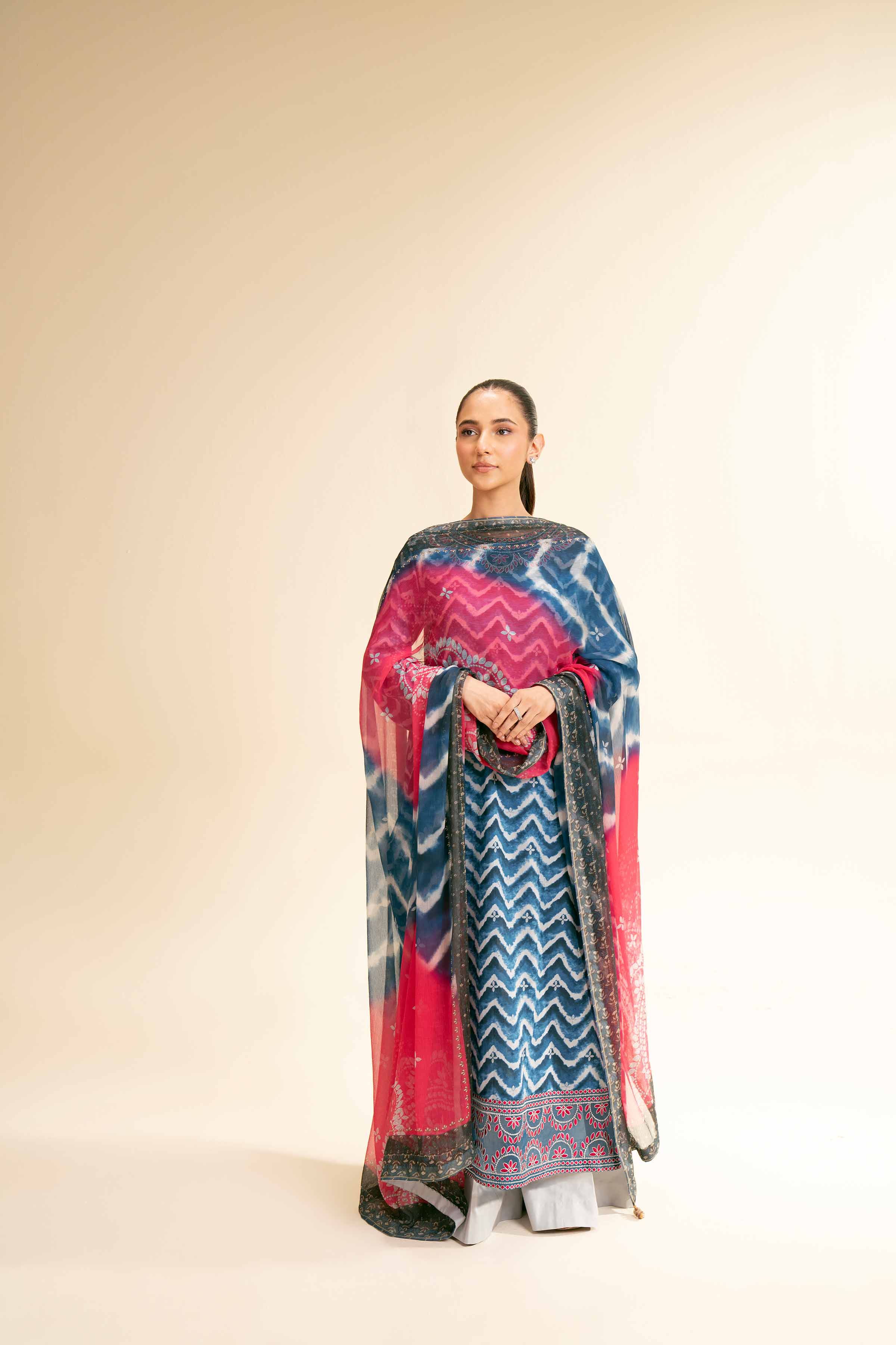 3 Piece - Printed Embroidered Suit - 42501220 for Women - Unstitched Collection | Nishat | Shop Online