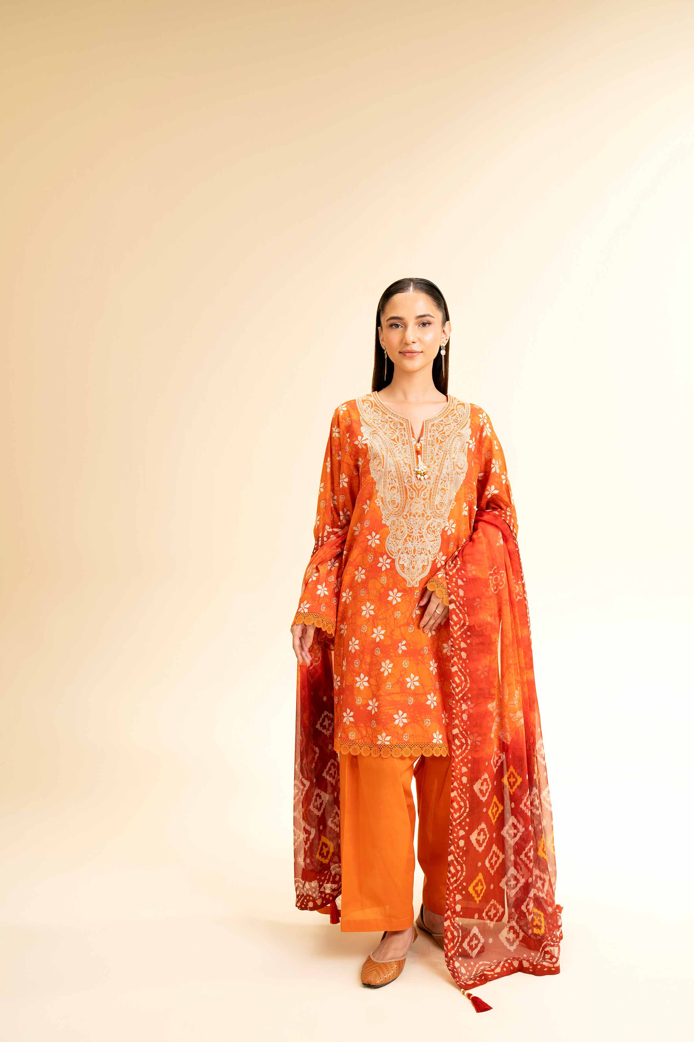 3 Piece - Printed Embroidered Suit - 42501222 for Women - Unstitched Collection | Nishat | Shop Online