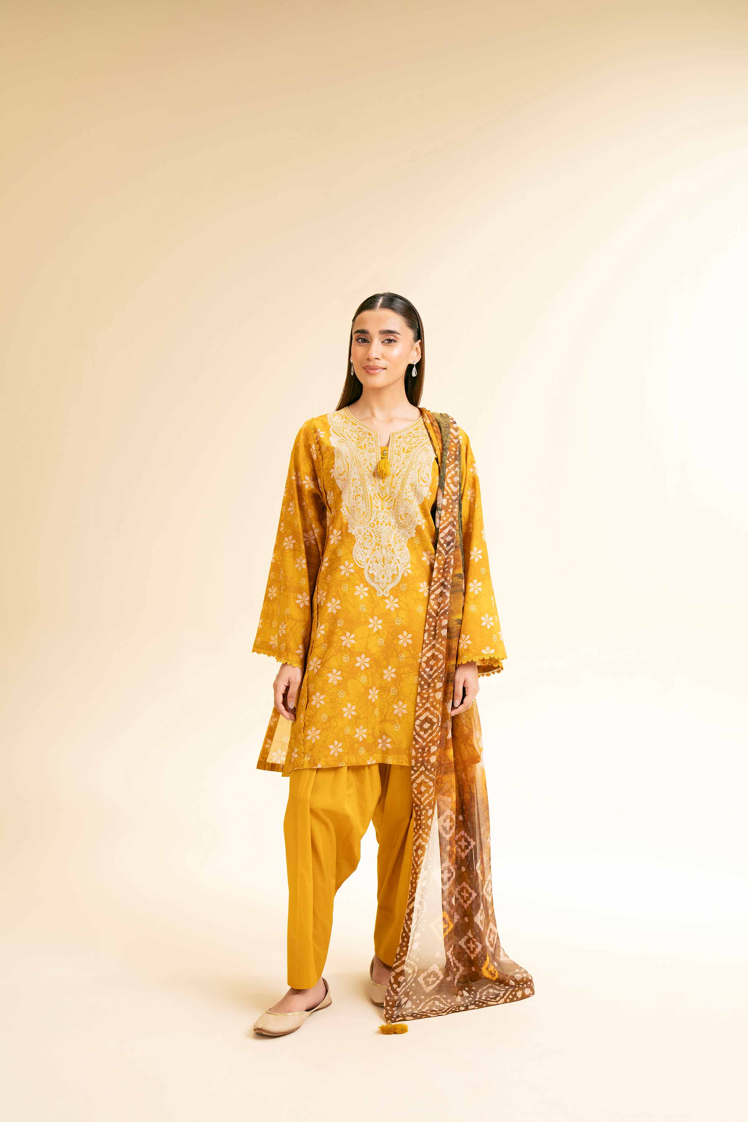 3 Piece - Printed Embroidered Suit - 42501223 for Women - Unstitched Collection | Nishat | Shop Online