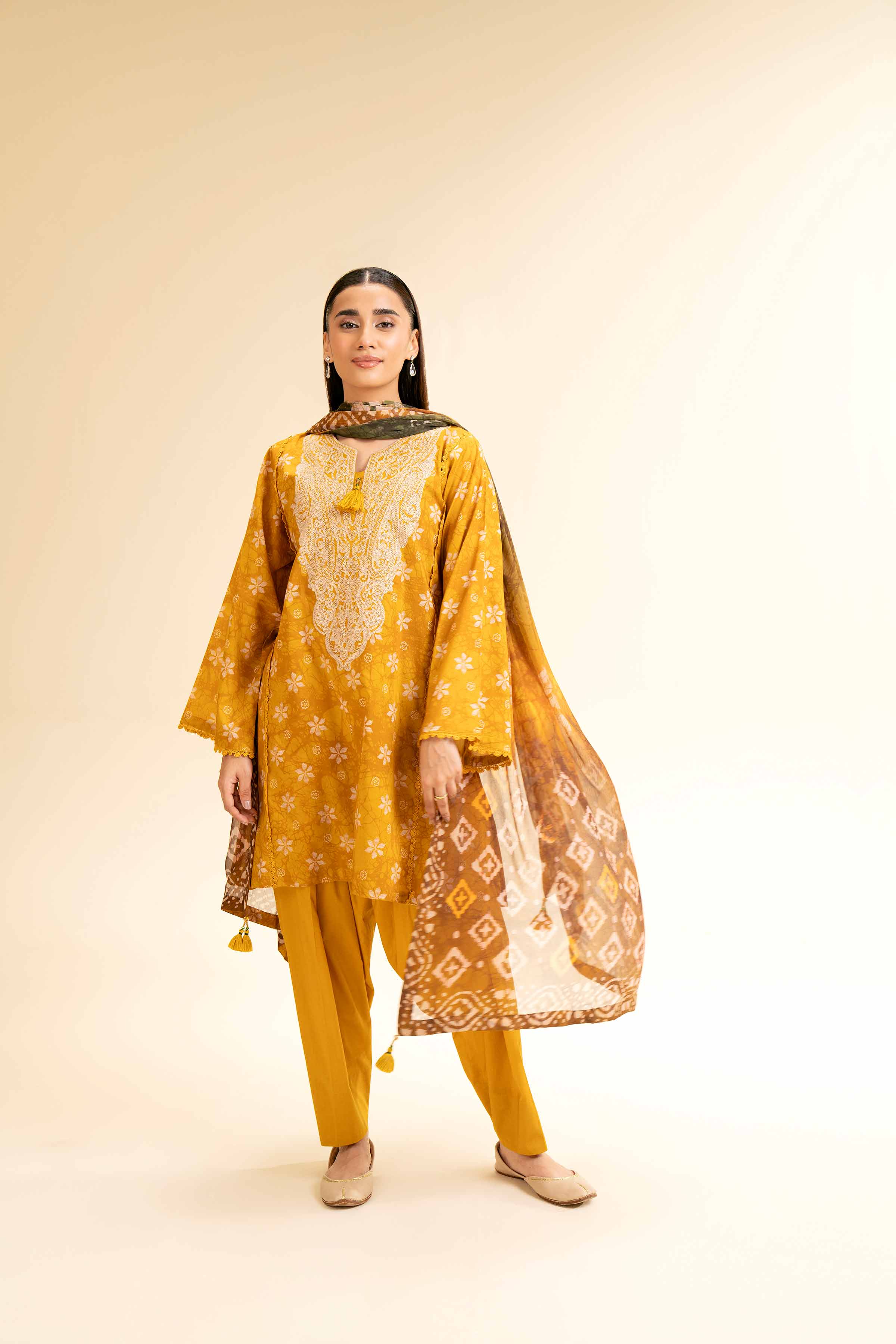 3 Piece - Printed Embroidered Suit - 42501223 for Women - Unstitched Collection | Nishat | Shop Online