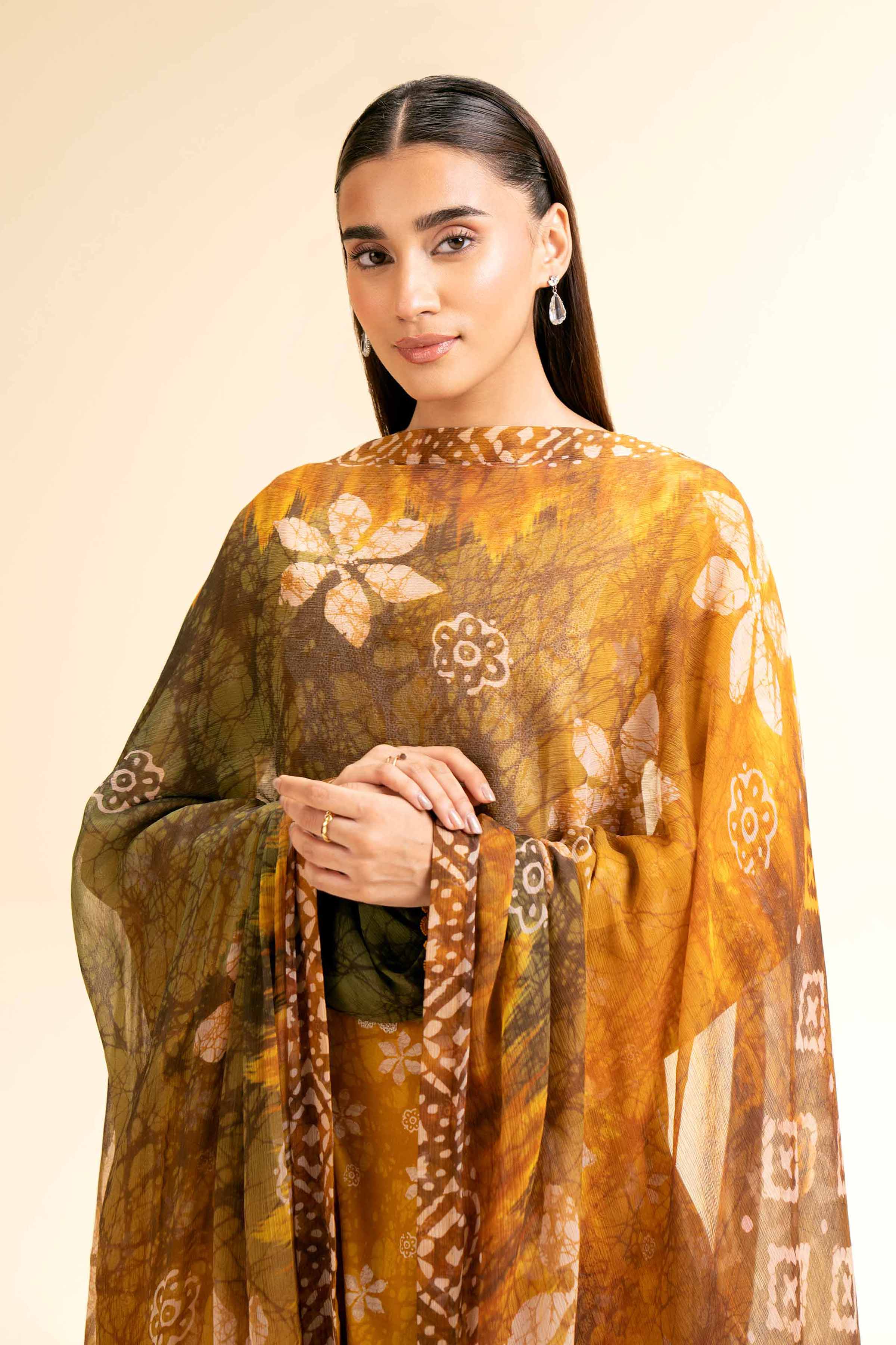 3 Piece - Printed Embroidered Suit - 42501223 for Women - Unstitched Collection | Nishat | Shop Online