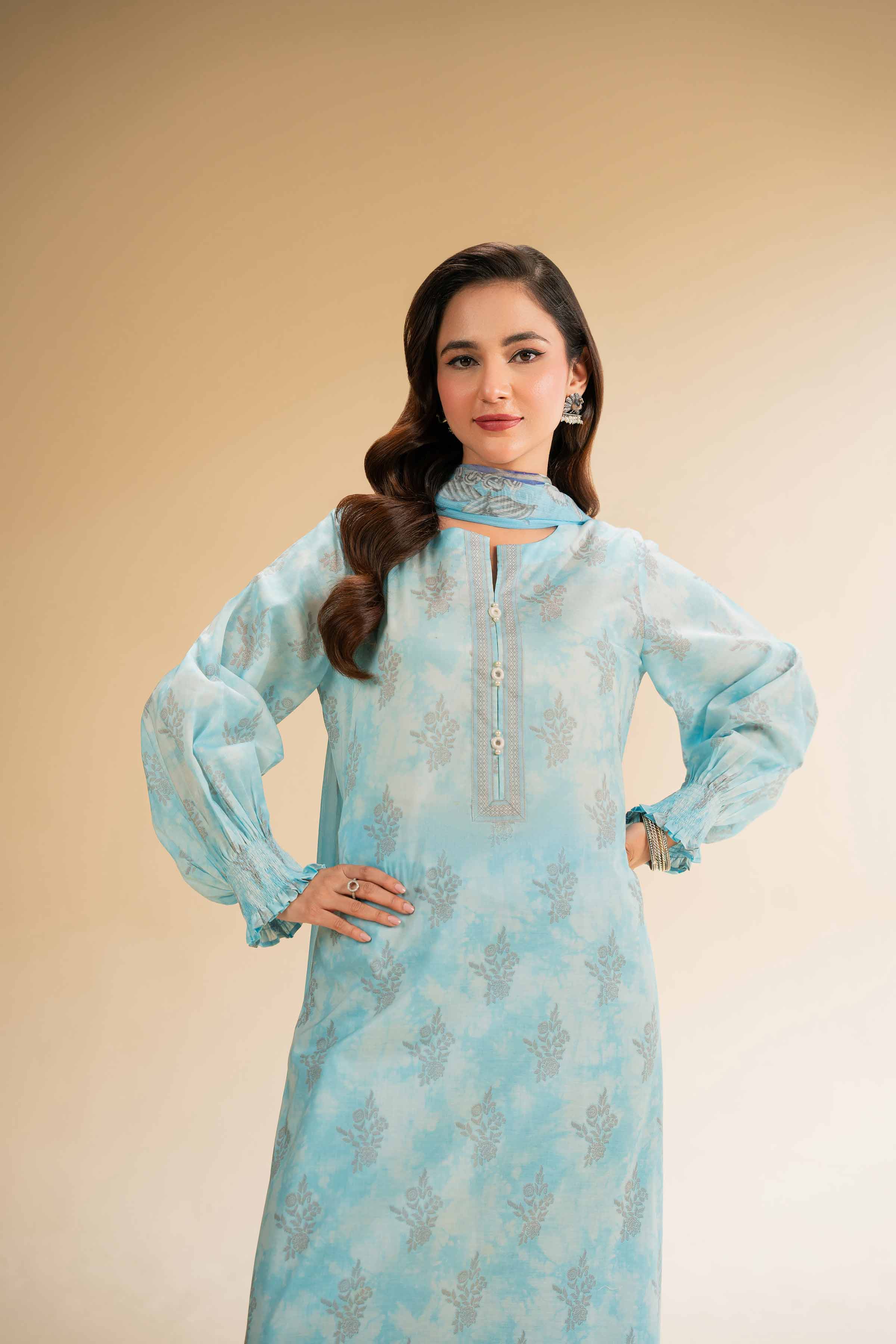 3 Piece - Printed Embroidered Suit - 42501225 for Women - Unstitched Collection | Nishat | Shop Online