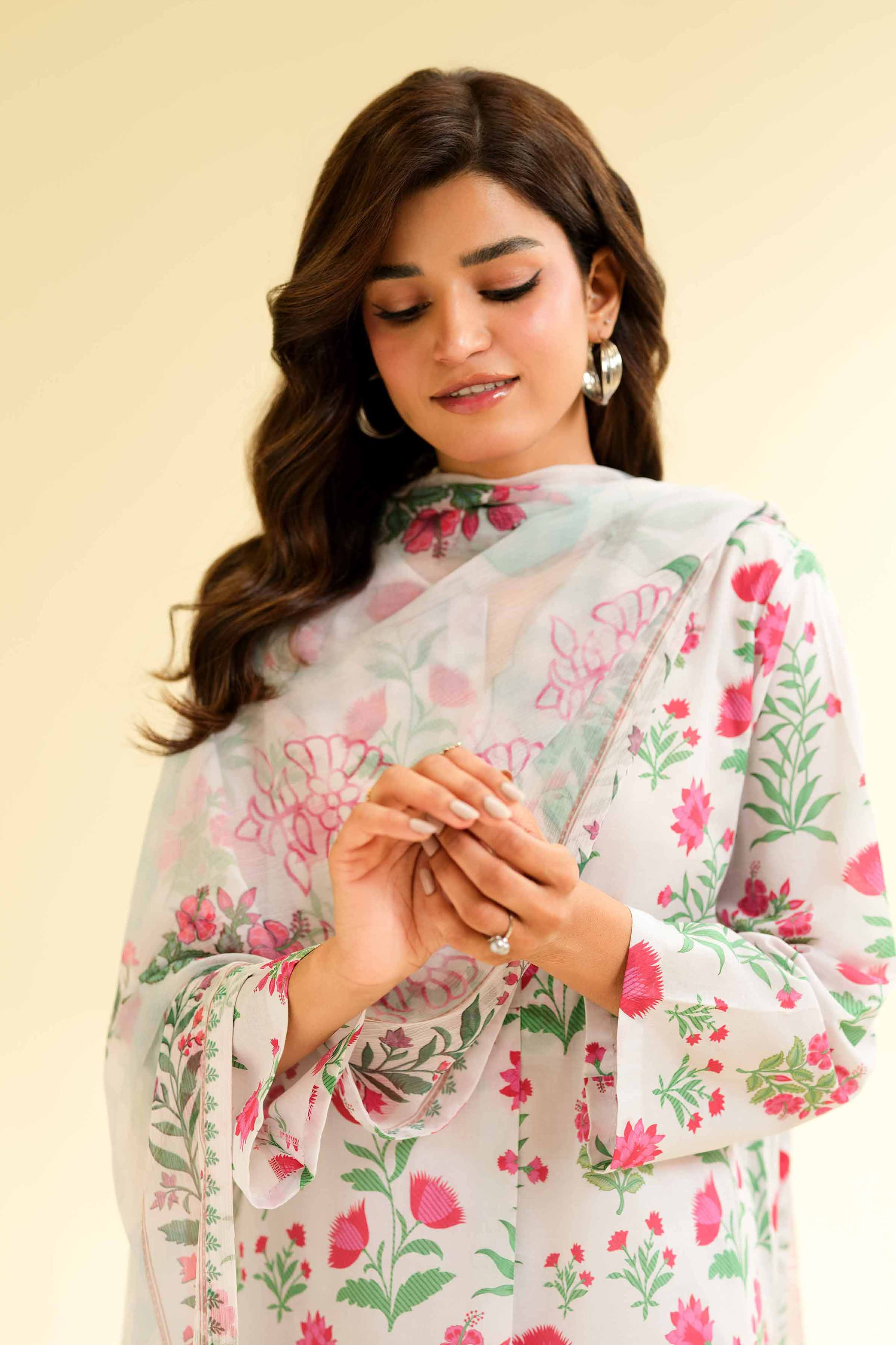 3 Piece - Printed Suit - 42501226 for Women - Unstitched Collection | Nishat | Shop Online