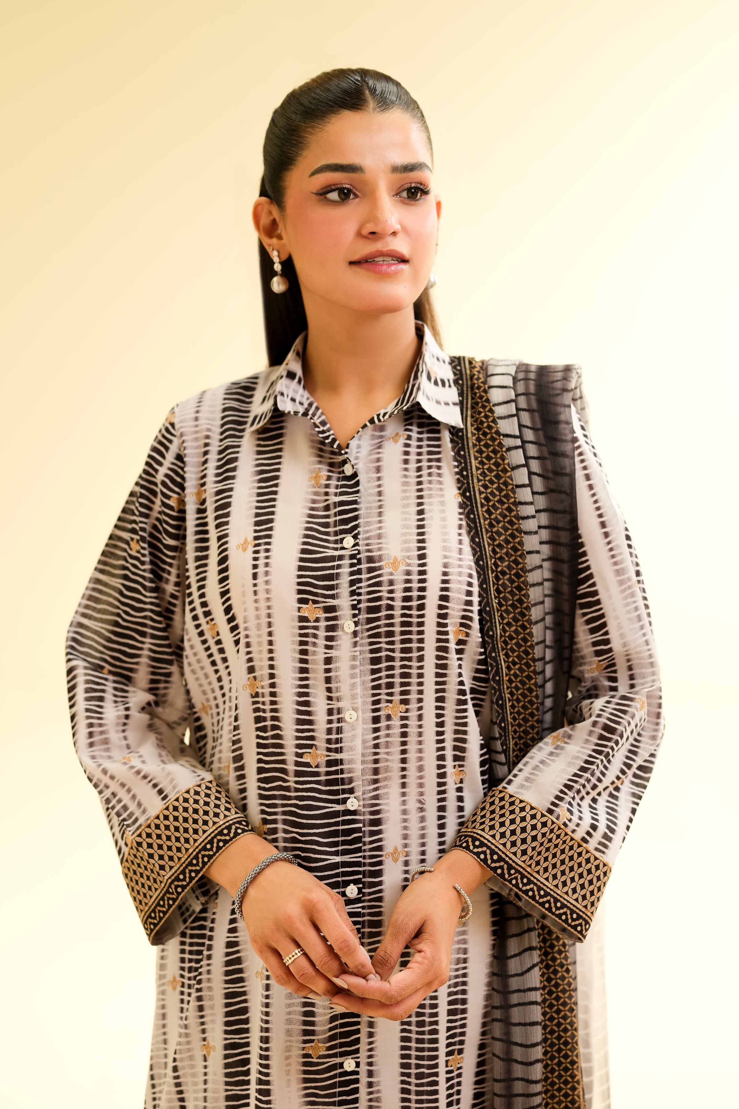 3 Piece - Printed Suit - 42501230 for Women - Unstitched Collection | Nishat | Shop Online