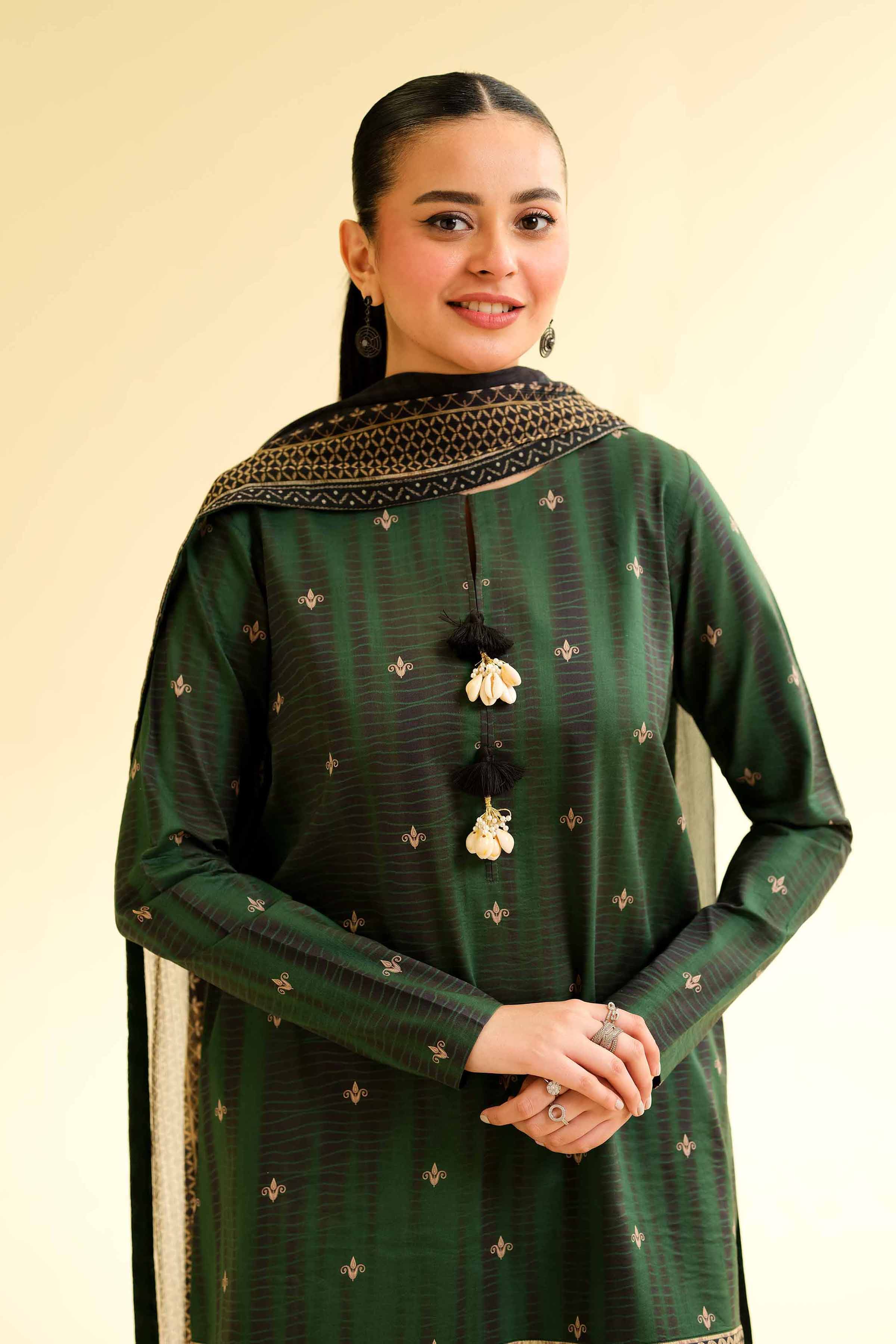 3 Piece - Printed Suit - 42501231 for Women - Unstitched Collection | Nishat | Shop Online