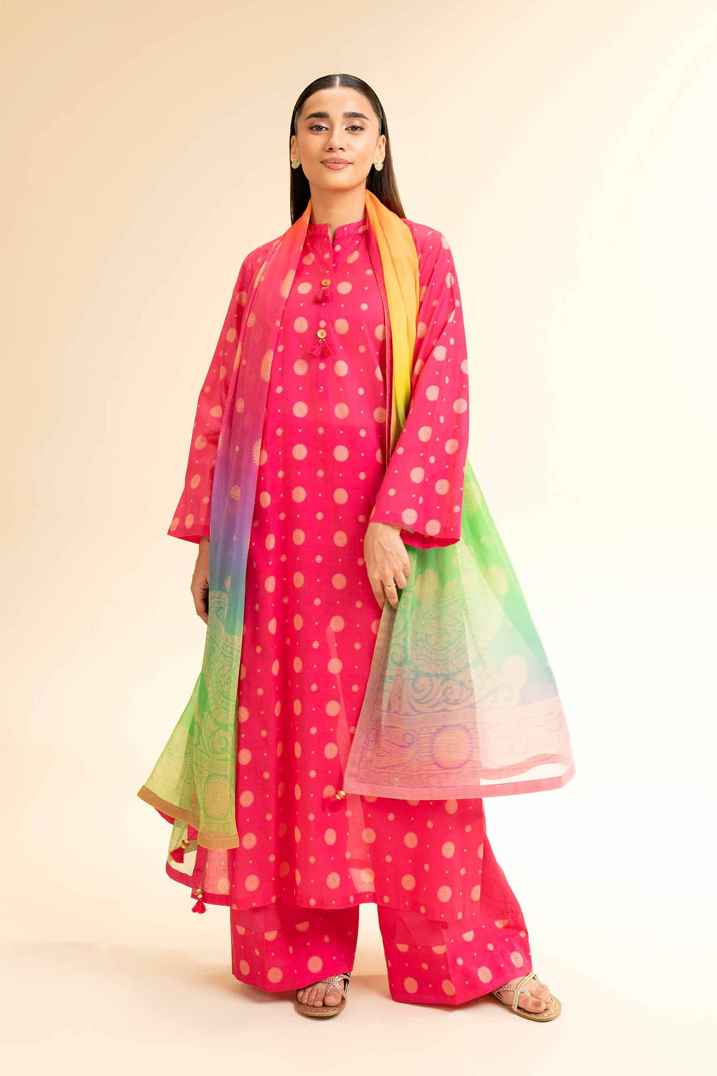 3 Piece - Printed Suit - 42501232 for Women - Unstitched Collection | Nishat | Shop Online