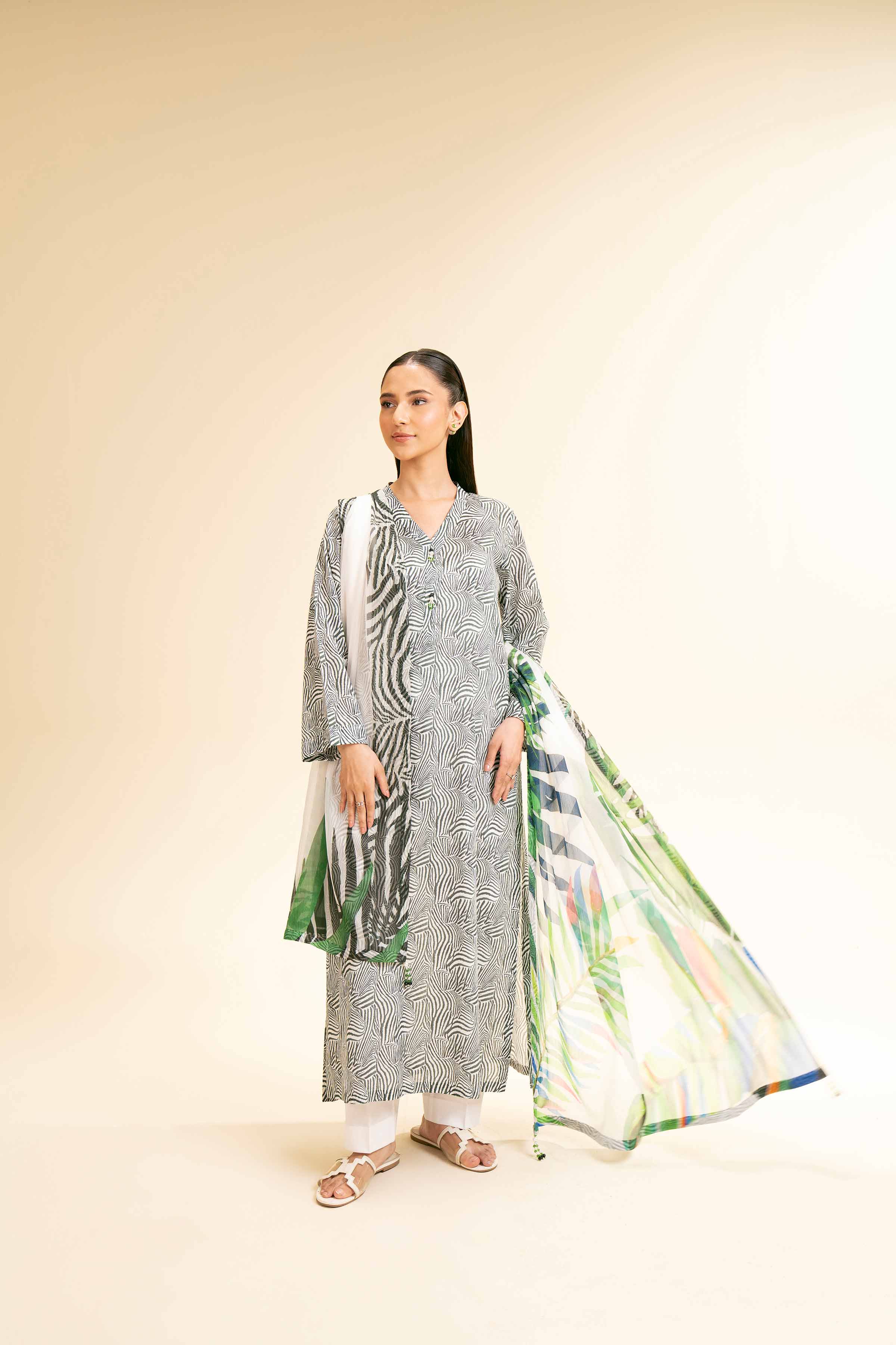 3 Piece - Printed Suit - 42501234 for Women - Unstitched Collection | Nishat | Shop Online