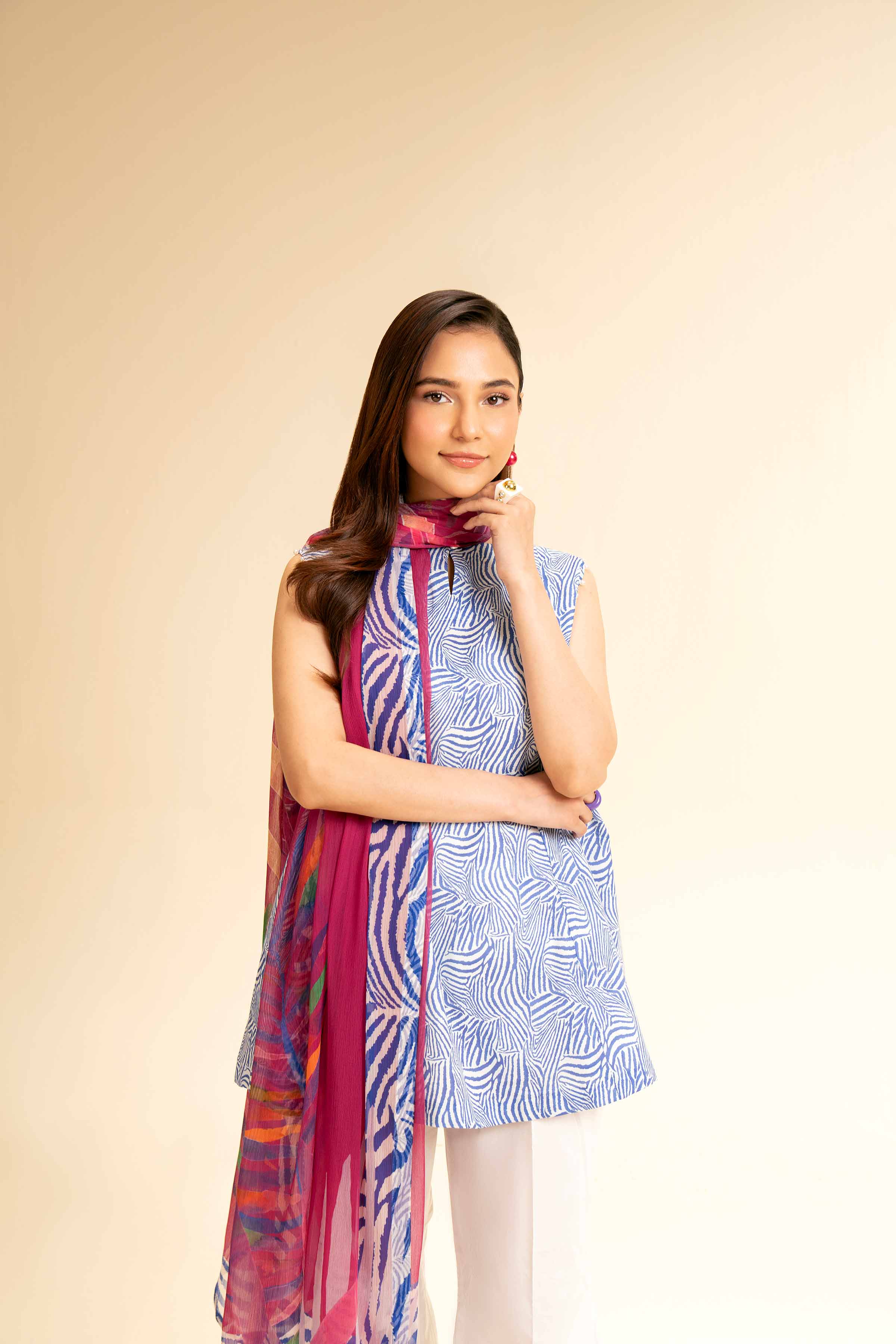 3 Piece - Printed Suit - 42501235 for Women - Unstitched Collection | Nishat | Shop Online