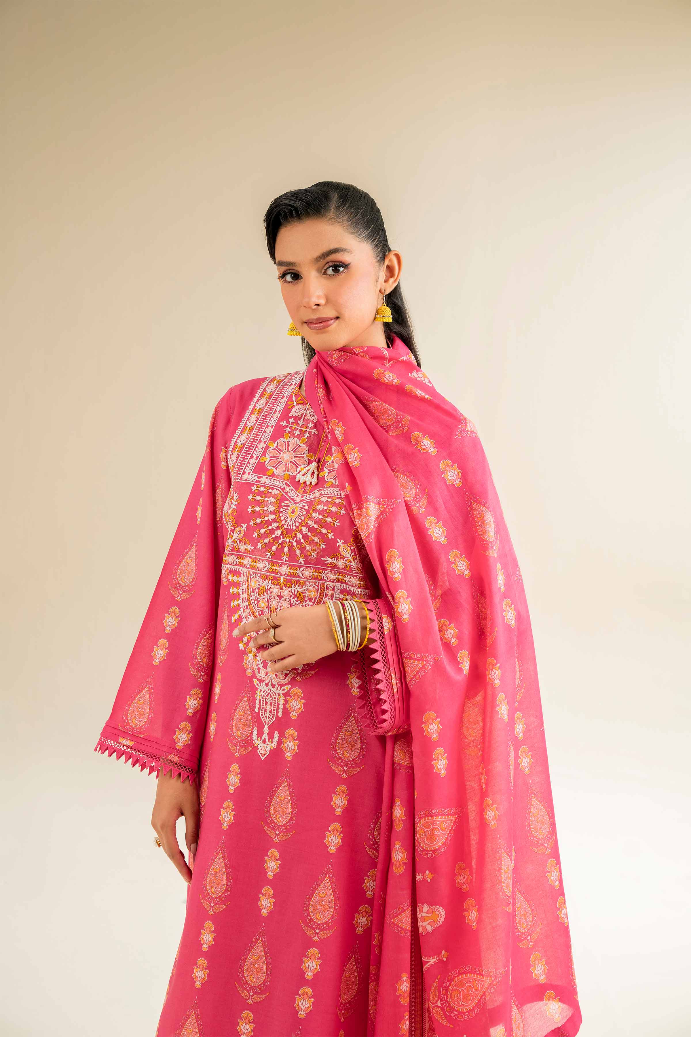 3 Piece - Printed Embroidered Suit - 42501236 for Women - Unstitched Collection | Nishat | Shop Online