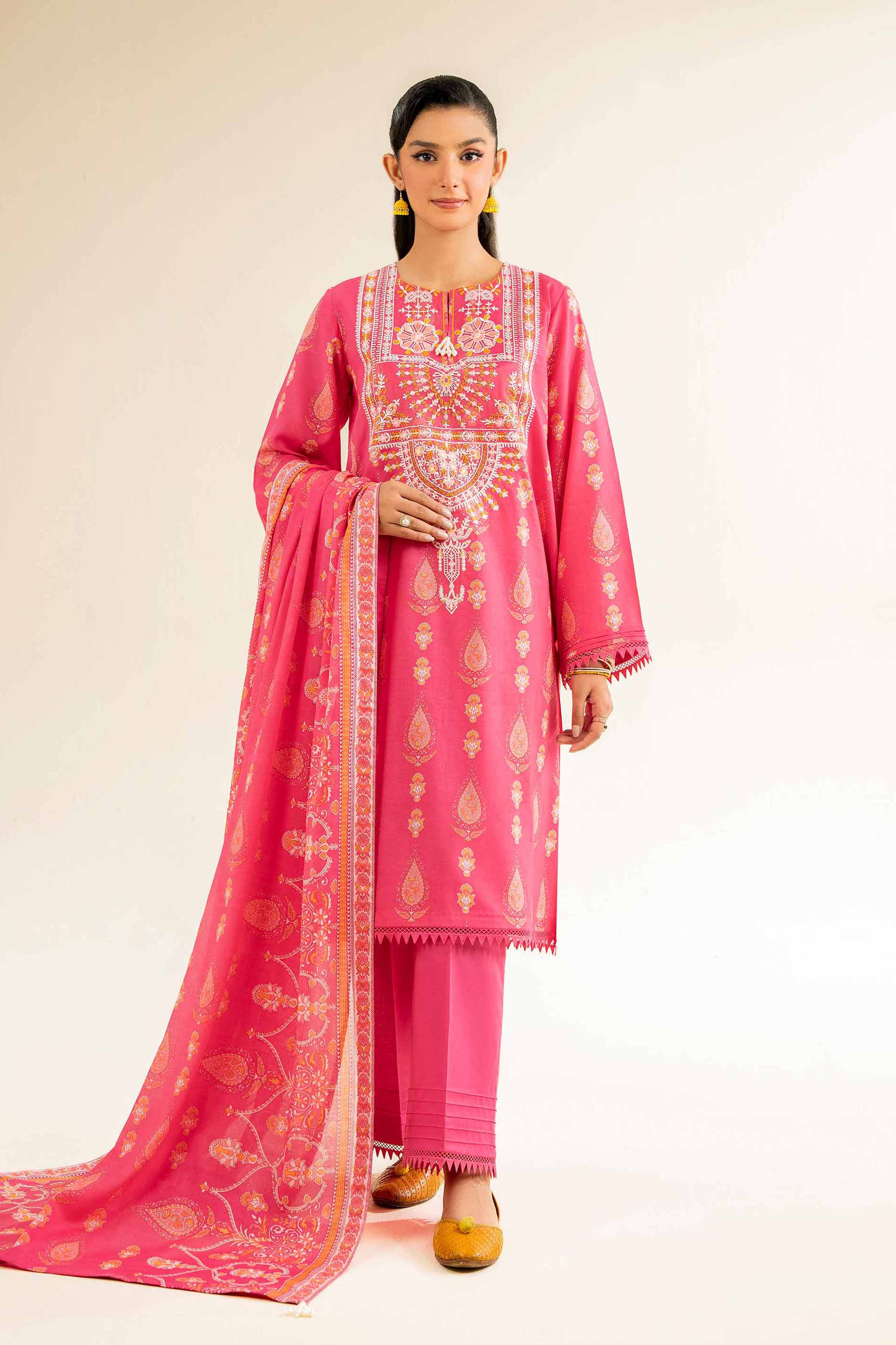 3 Piece - Printed Embroidered Suit - 42501236 for Women - Unstitched Collection | Nishat | Shop Online