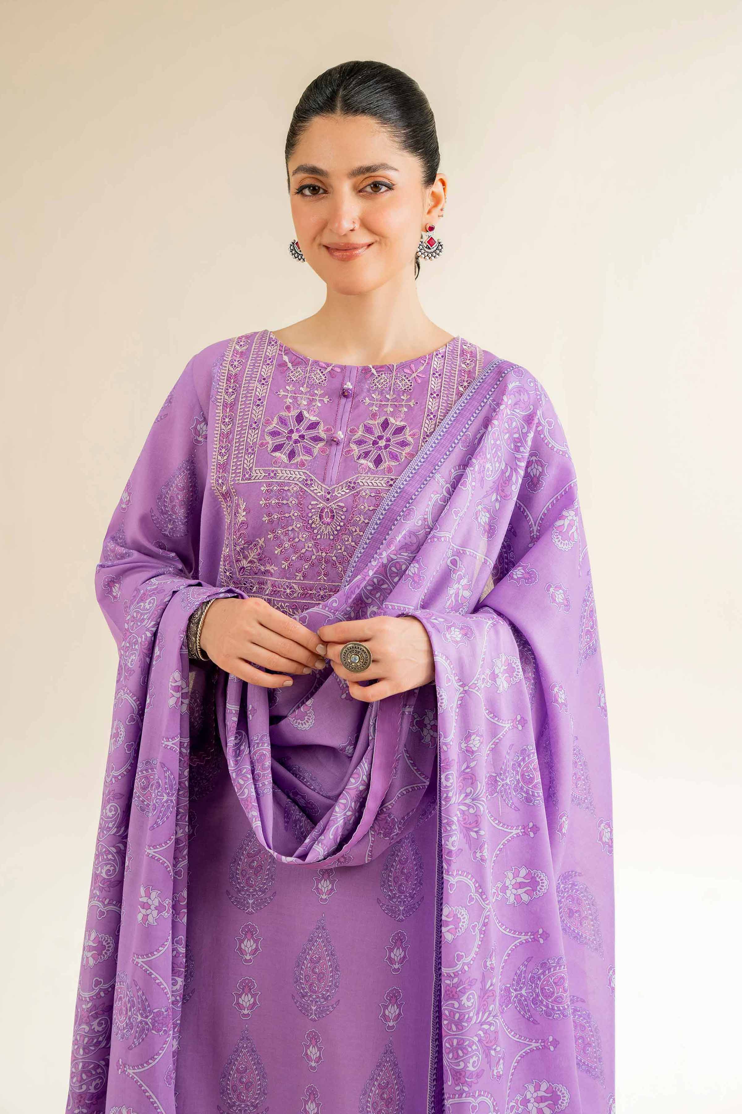 3 Piece - Printed Embroidered Suit - 42501237 for Women - Unstitched Collection | Nishat | Shop Online