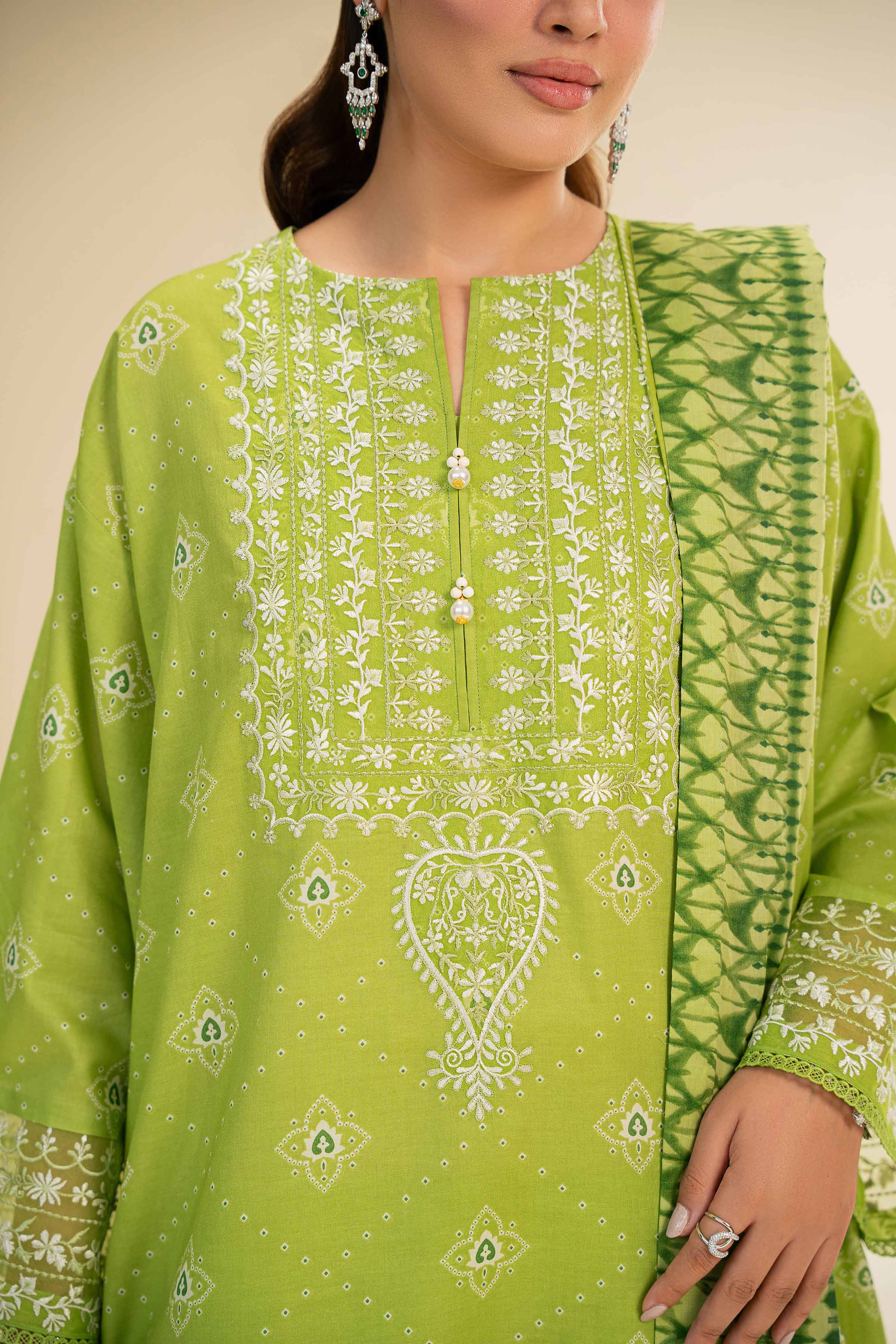 3 Piece - Printed Embroidered Suit - 42501238 for Women - Unstitched Collection | Nishat | Shop Online