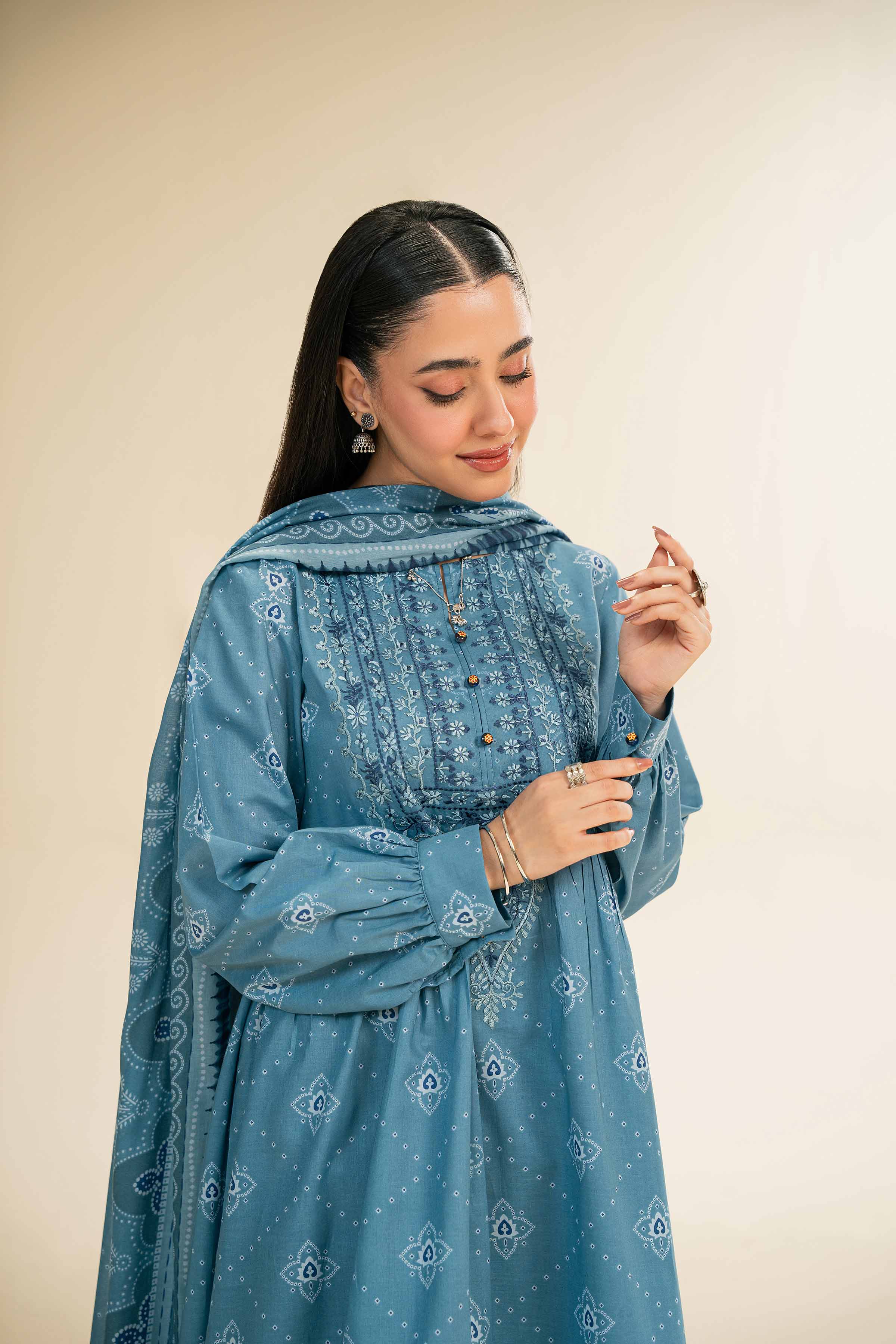 3 Piece - Printed Embroidered Suit - 42501239 for Women - Unstitched Collection | Nishat | Shop Online