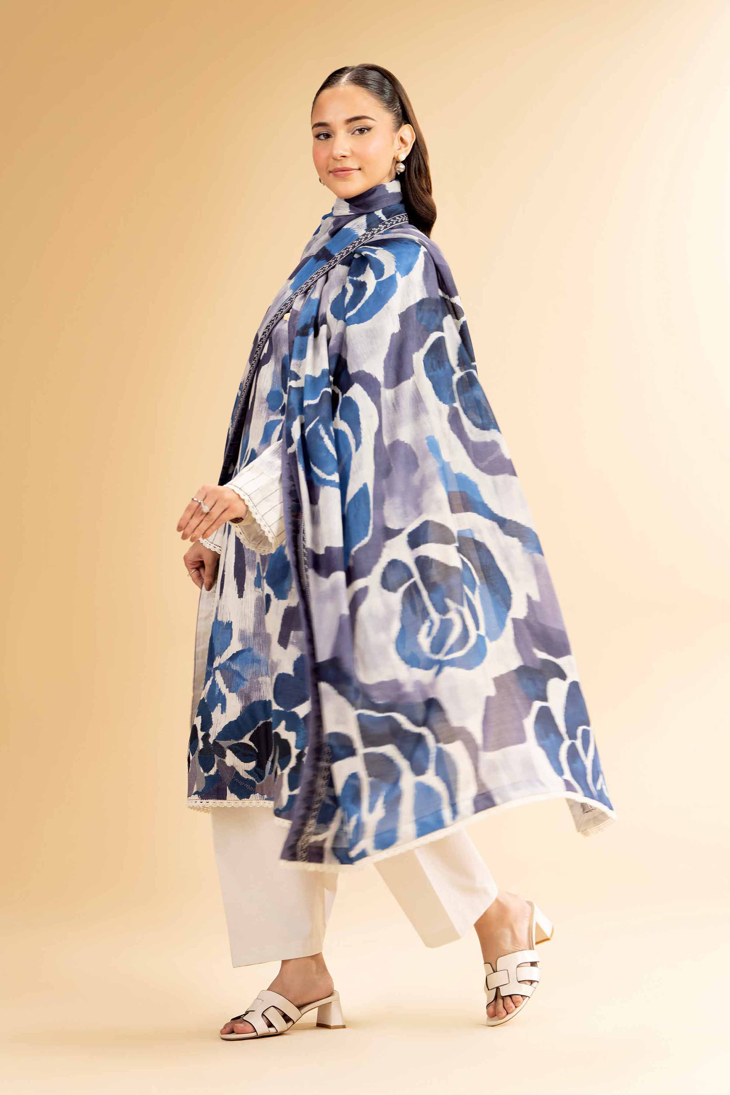3 Piece - Printed Embroidered Suit - 42501240 for Women - Unstitched Collection | Nishat | Shop Online