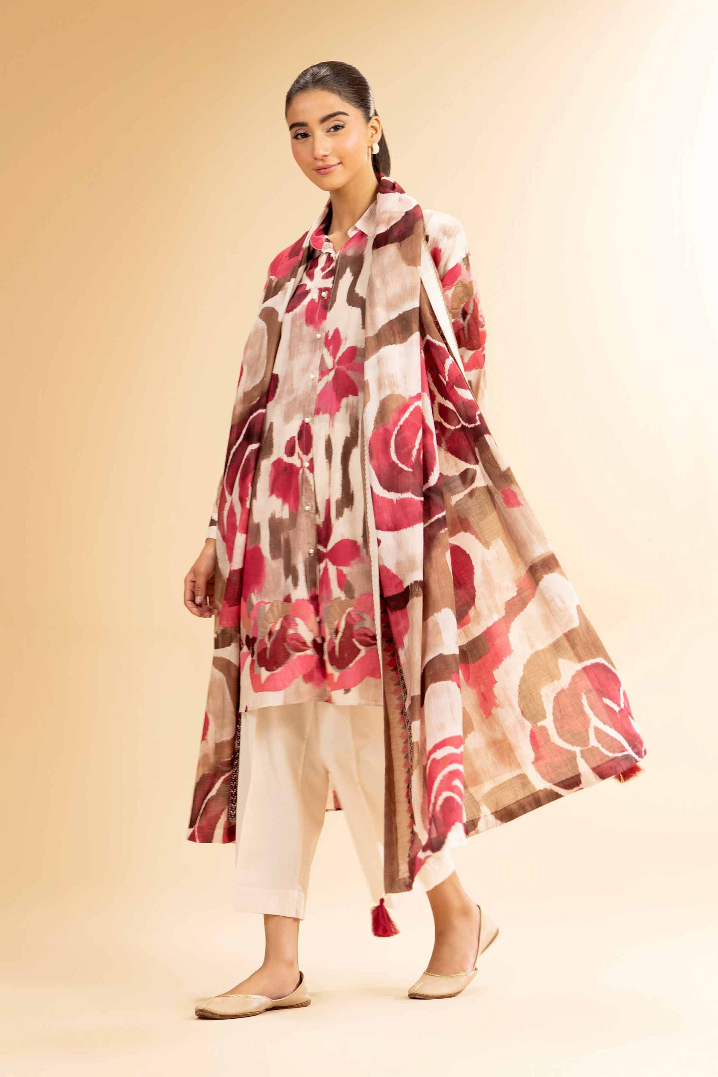 3 Piece - Printed Embroidered Suit - 42501241 for Women - Unstitched Collection | Nishat | Shop Online