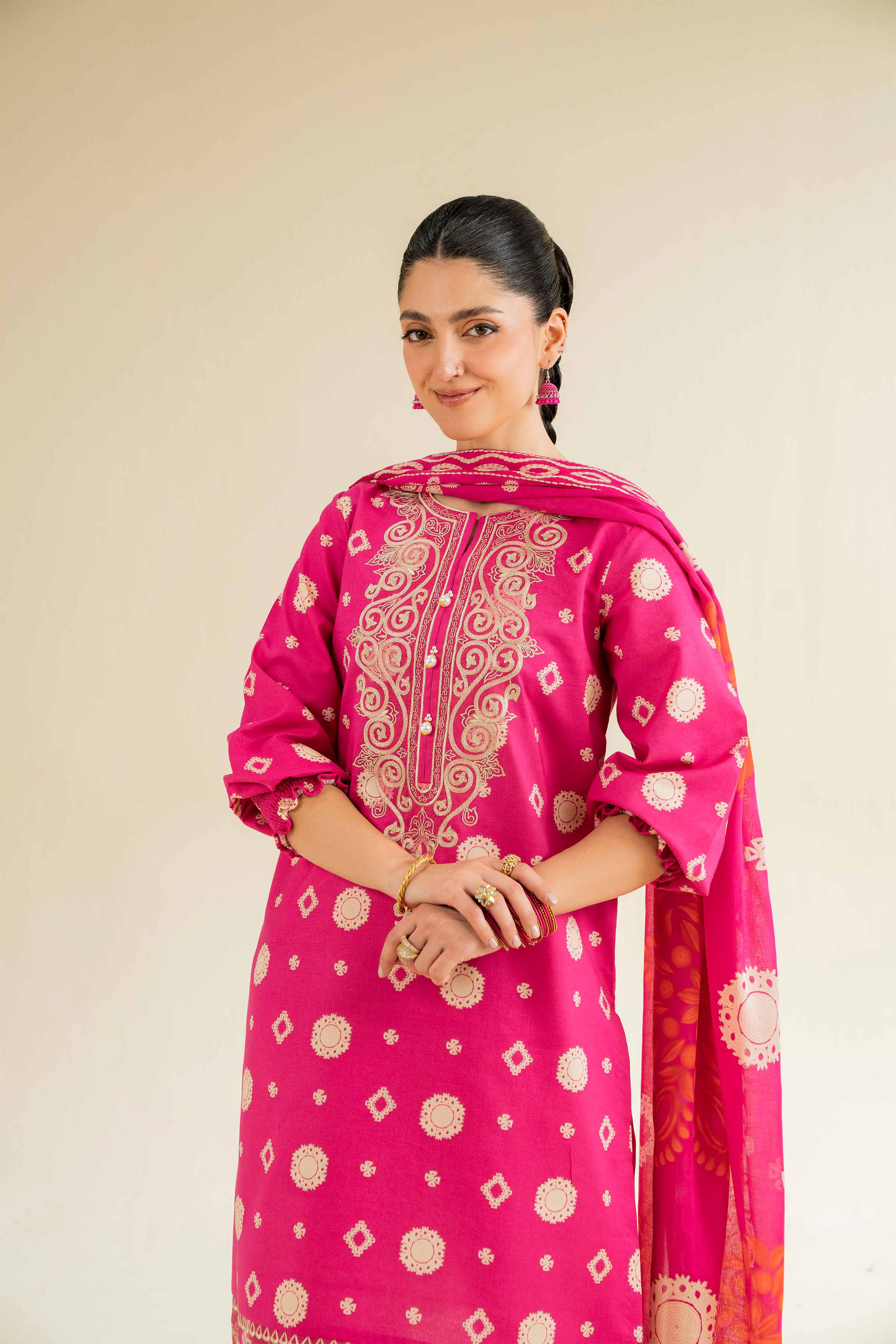 3 Piece - Printed Embroidered Suit - 42501243 for Women - Unstitched Collection | Nishat | Shop Online