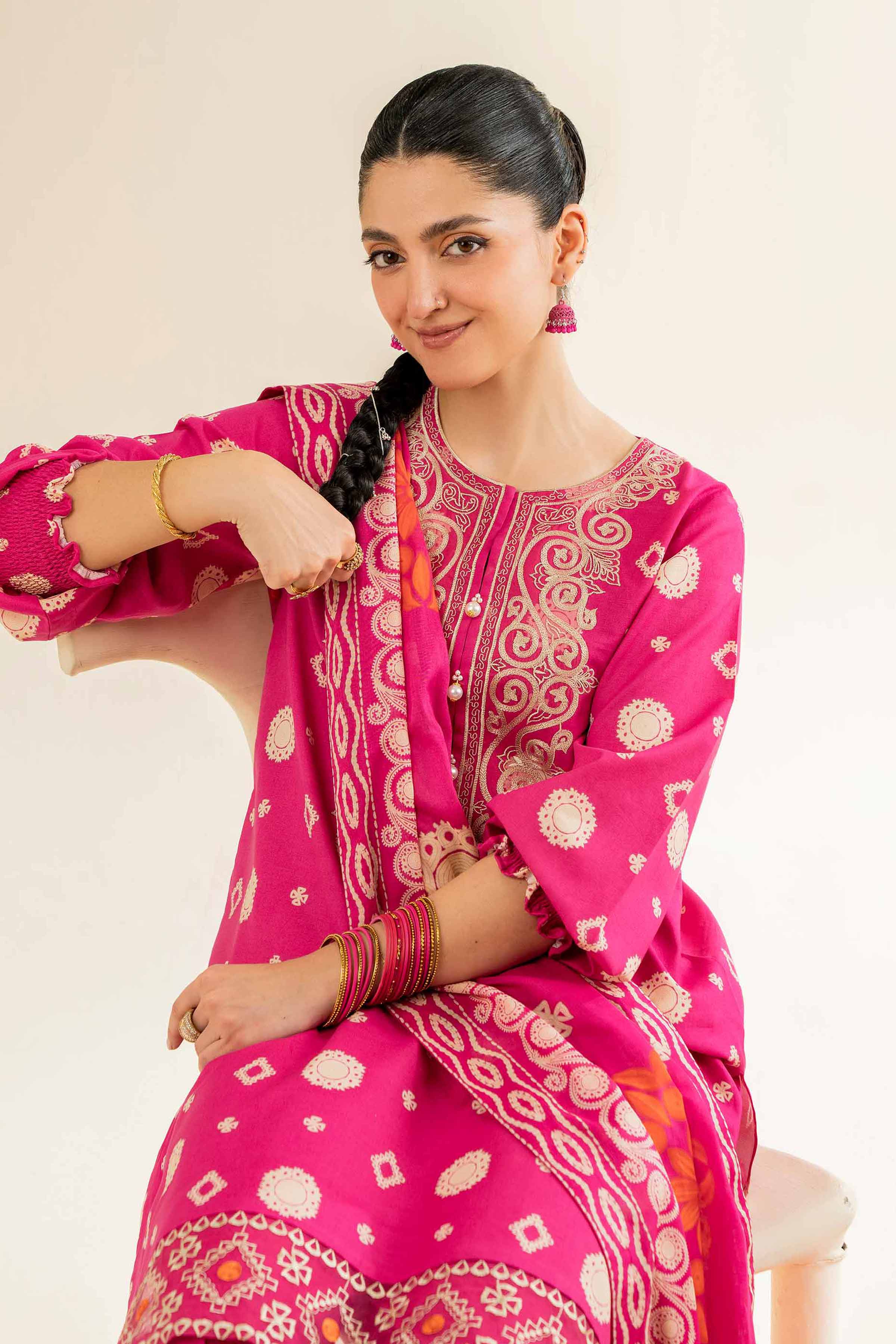 3 Piece - Printed Embroidered Suit - 42501243 for Women - Unstitched Collection | Nishat | Shop Online