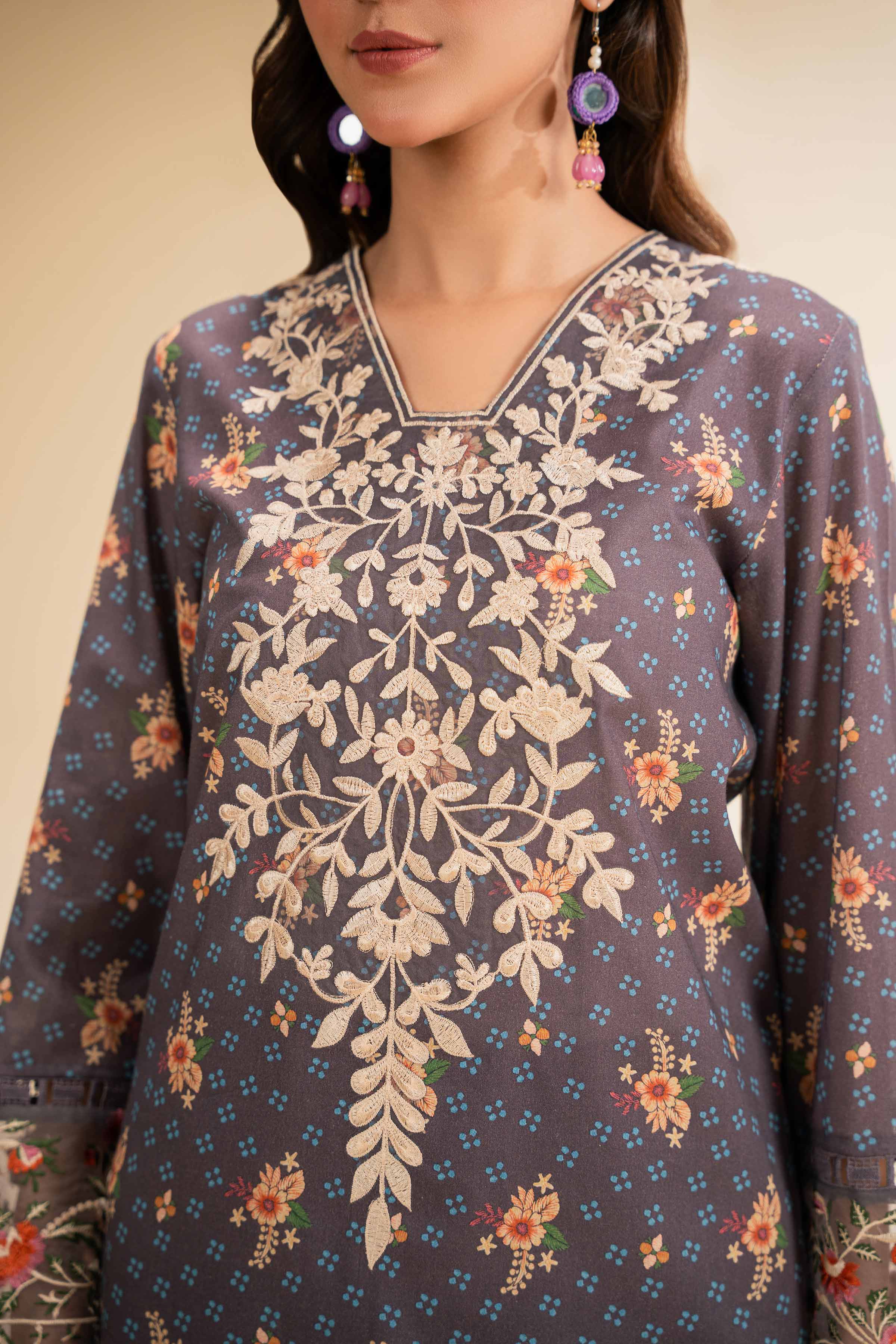 3 Piece - Printed Embroidered Suit - 42501244 for Women - Unstitched Collection | Nishat | Shop Online