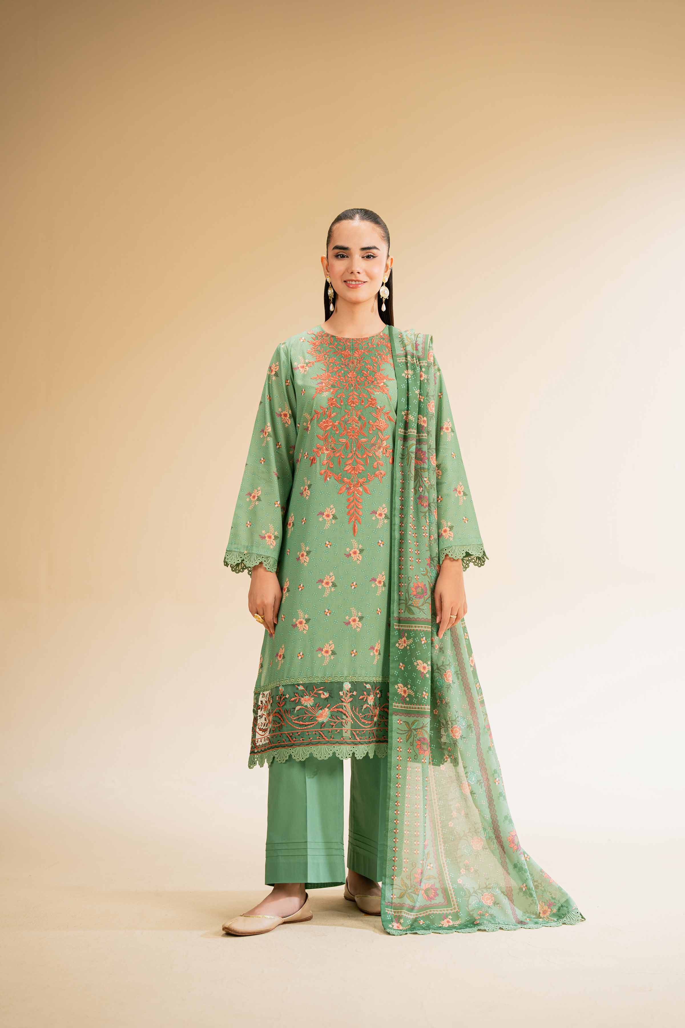 3 Piece - Printed Embroidered Suit - 42501245 for Women - Unstitched Collection | Nishat | Shop Online