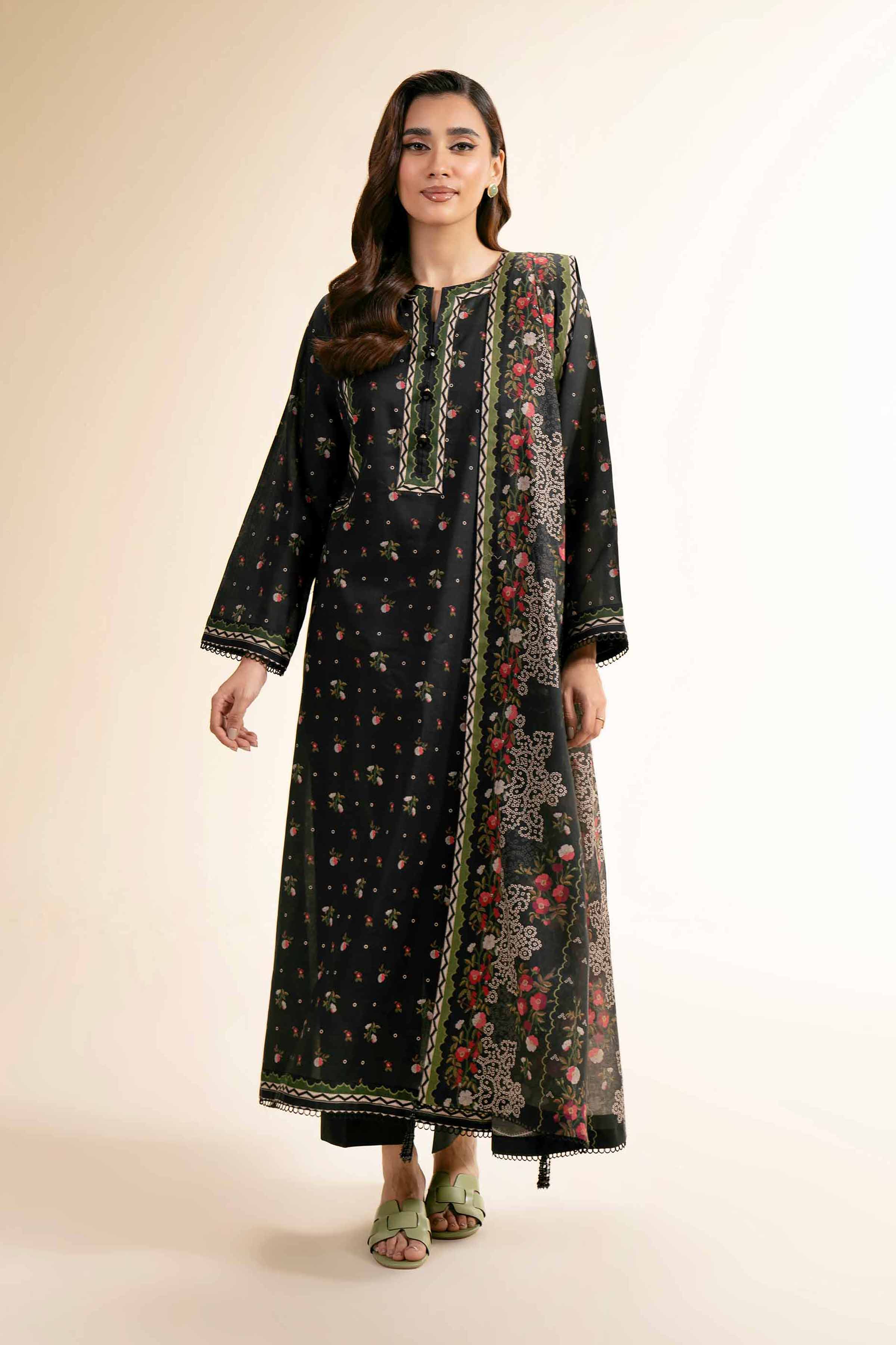 3 Piece - Printed Suit - 42501246 for Women - Unstitched Collection | Nishat | Shop Online
