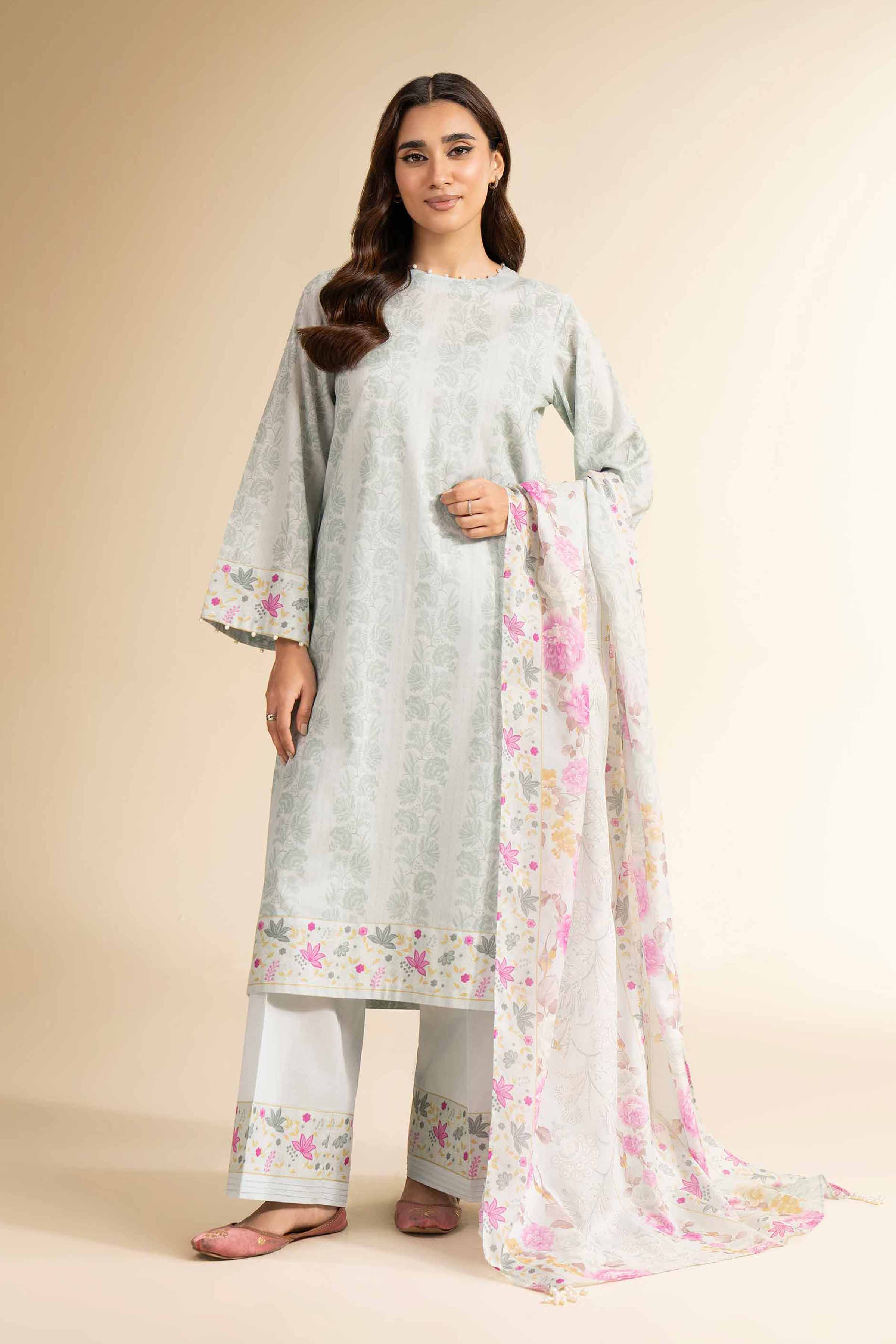 3 Piece - Printed Suit - 42501248 for Women - Unstitched Collection | Nishat | Shop Online