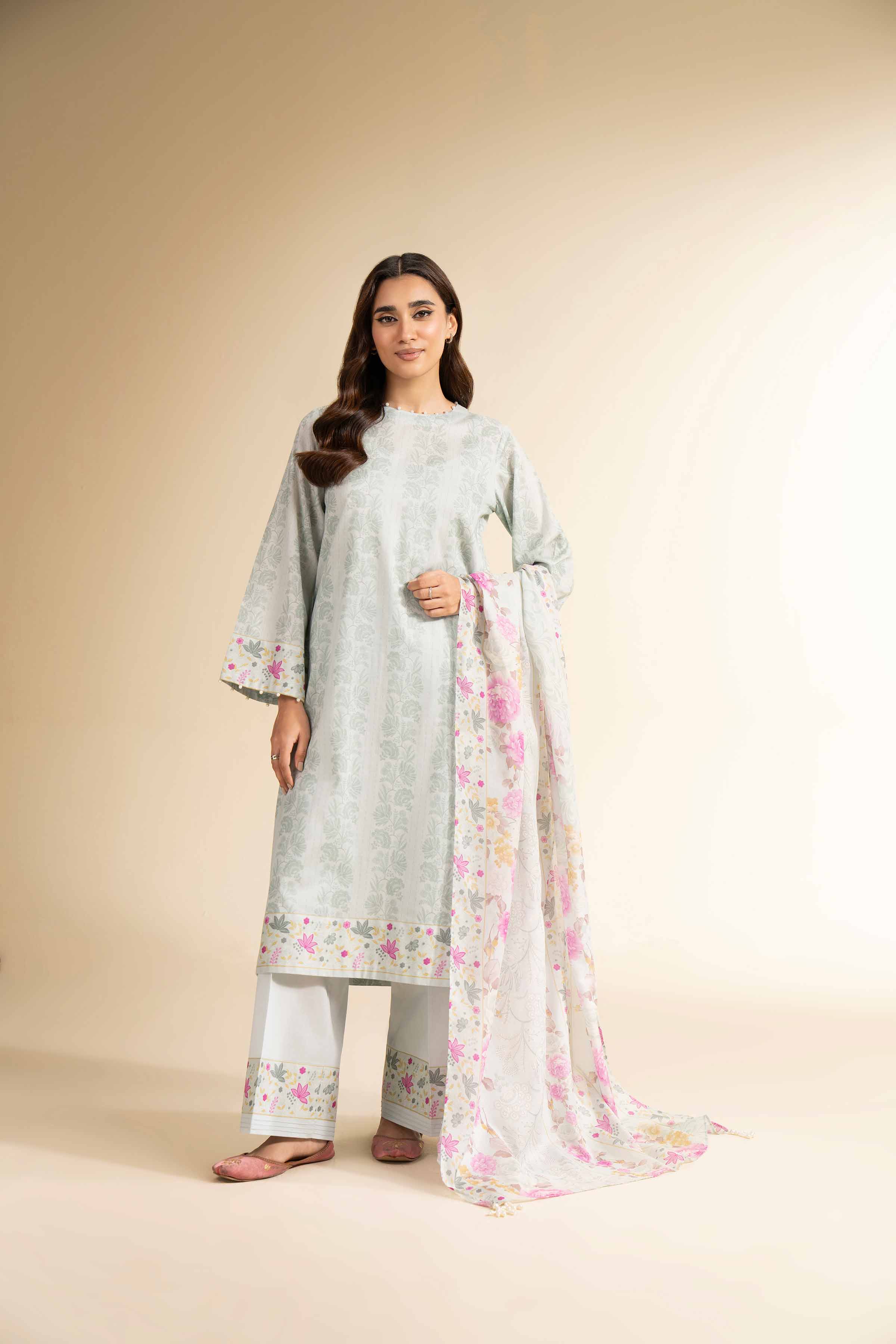 3 Piece - Printed Suit - 42501248 for Women - Unstitched Collection | Nishat | Shop Online