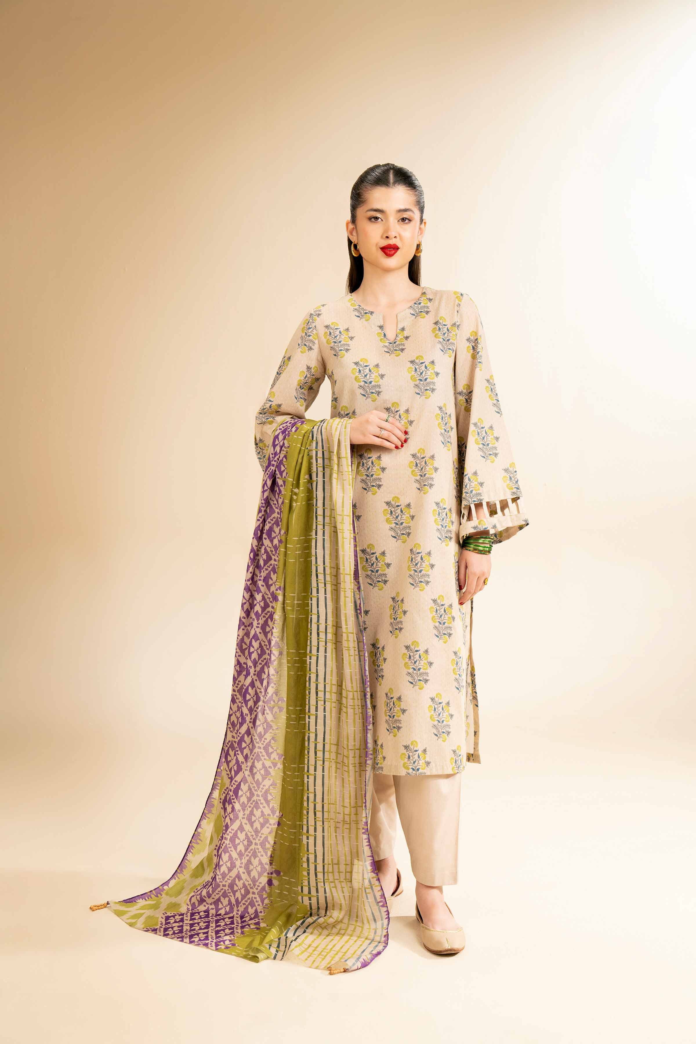 3 Piece - Printed Suit - 42501250 for Women - Unstitched Collection | Nishat | Shop Online