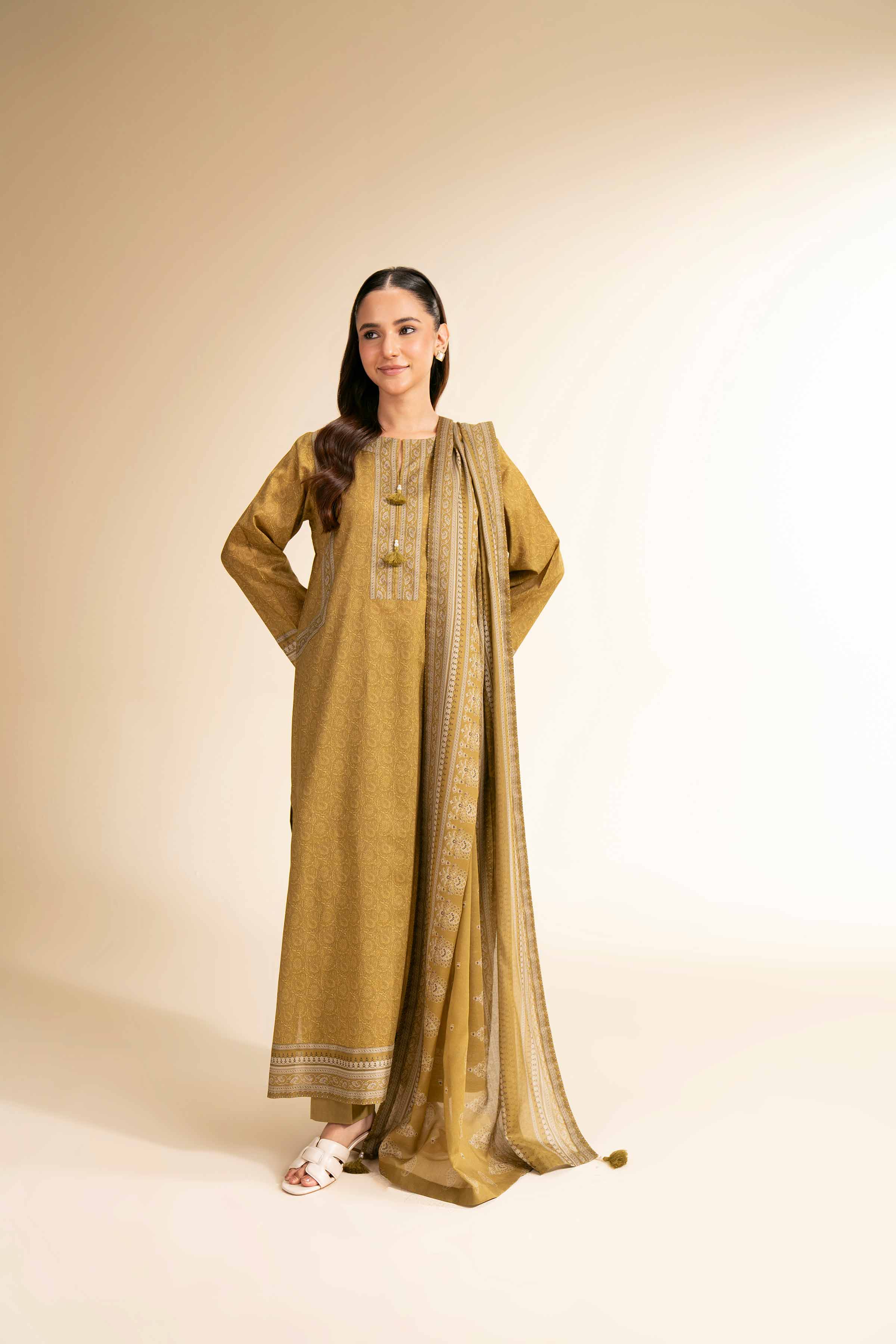 3 Piece - Printed Suit - 42501253 for Women - Unstitched Collection | Nishat | Shop Online