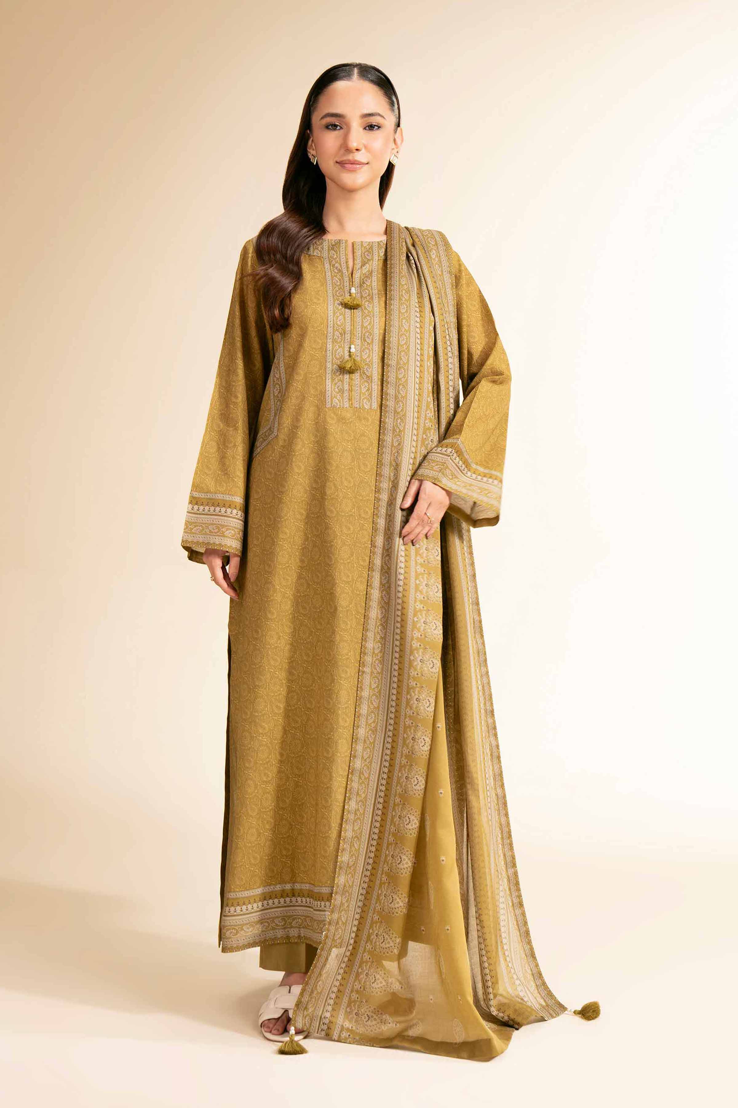 3 Piece - Printed Suit - 42501253 for Women - Unstitched Collection | Nishat | Shop Online