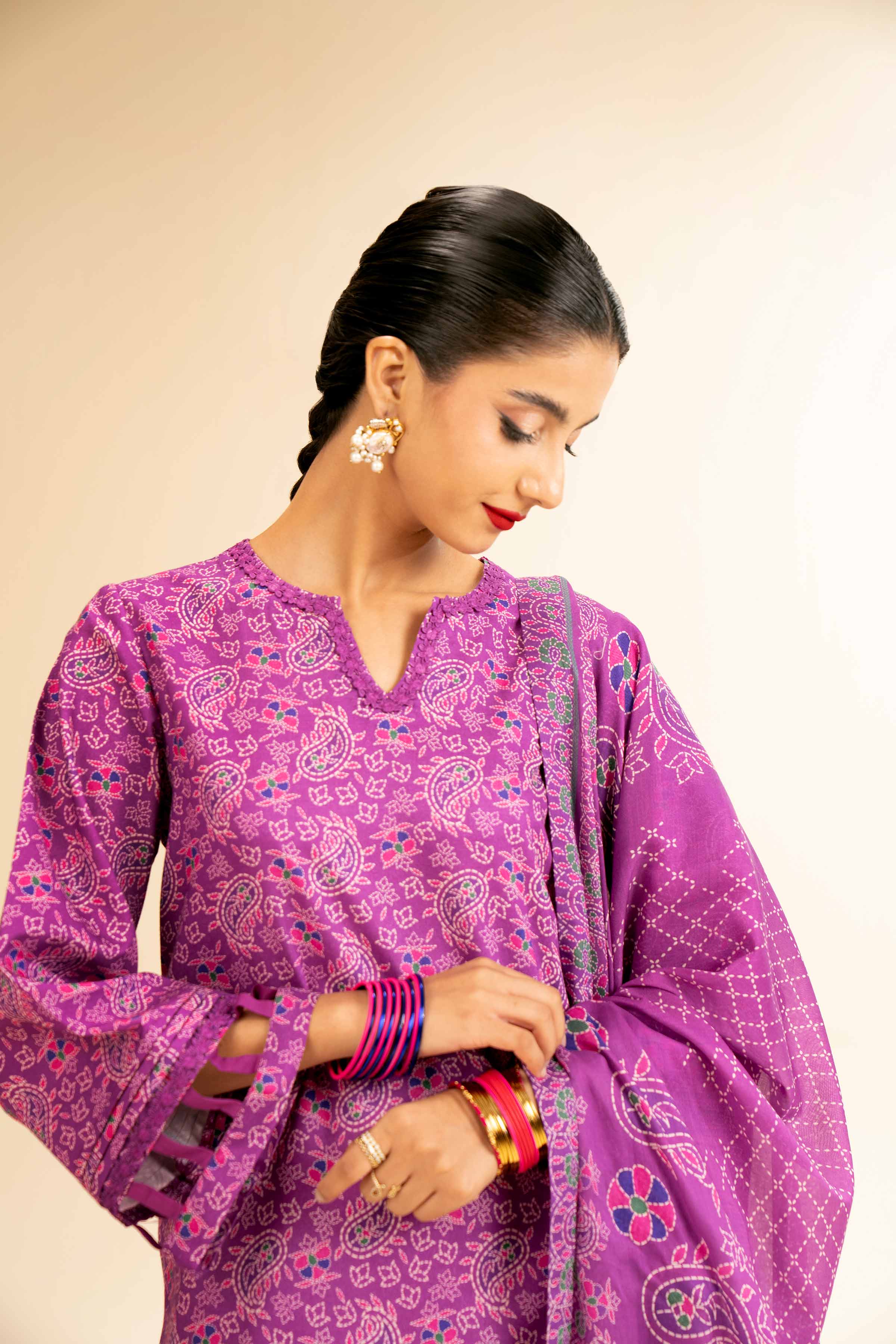 3 Piece - Printed Suit - 42501254 for Women - Unstitched Collection | Nishat | Shop Online
