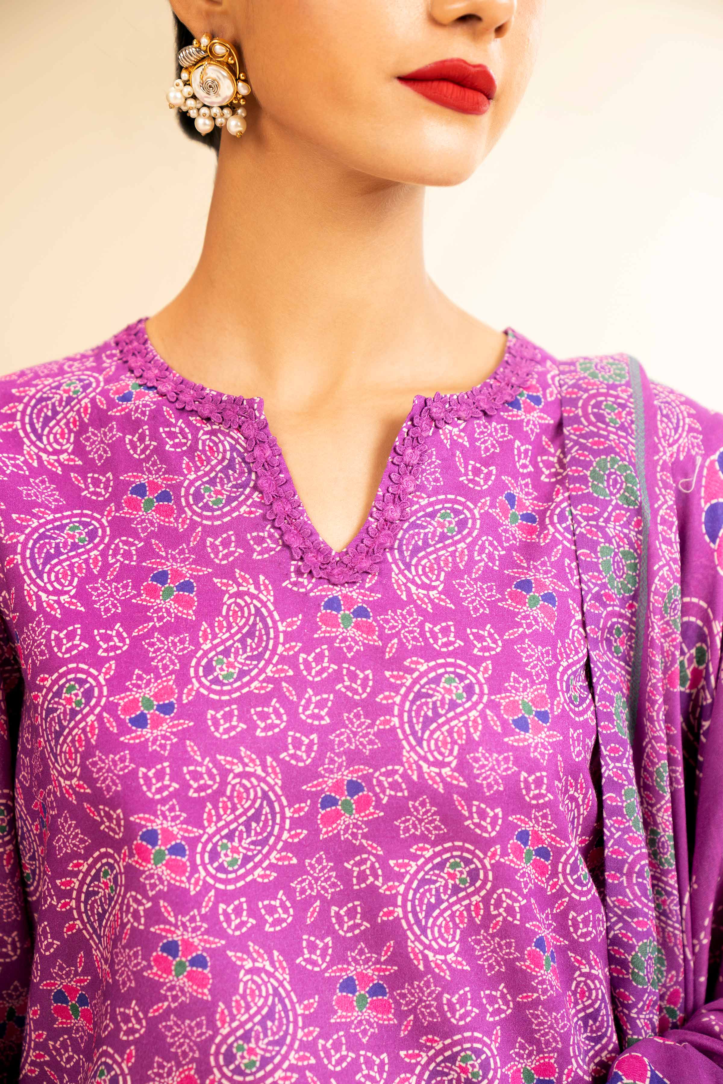 3 Piece - Printed Suit - 42501254 for Women - Unstitched Collection | Nishat | Shop Online