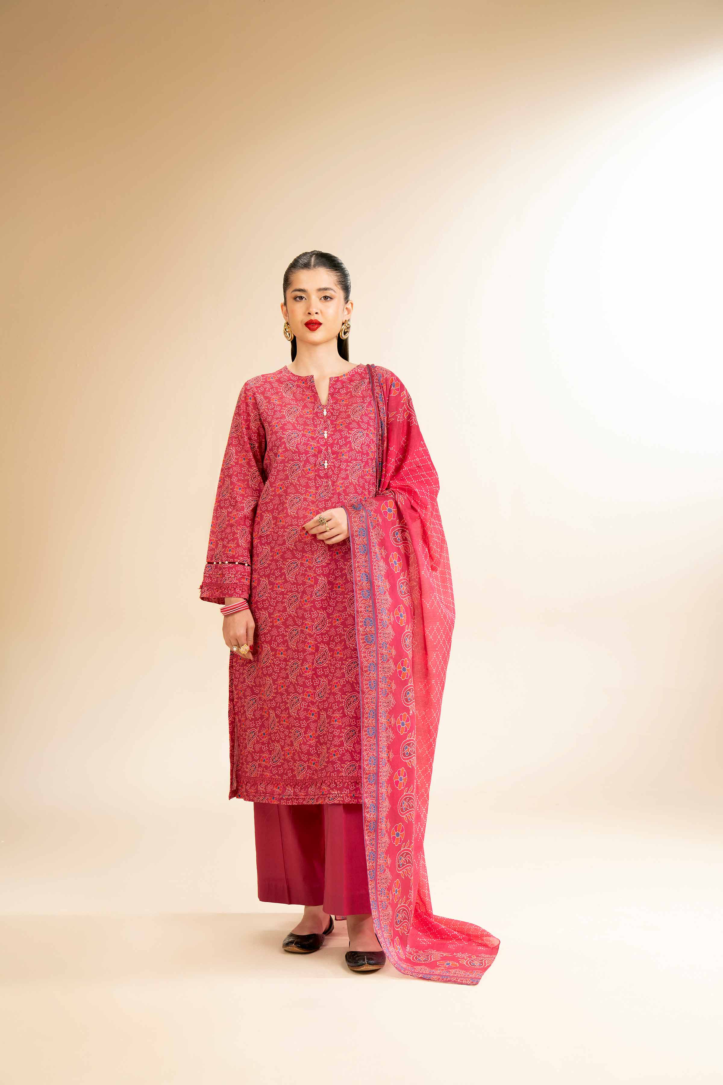 3 Piece - Printed Suit - 42501255 for Women - Unstitched Collection | Nishat | Shop Online