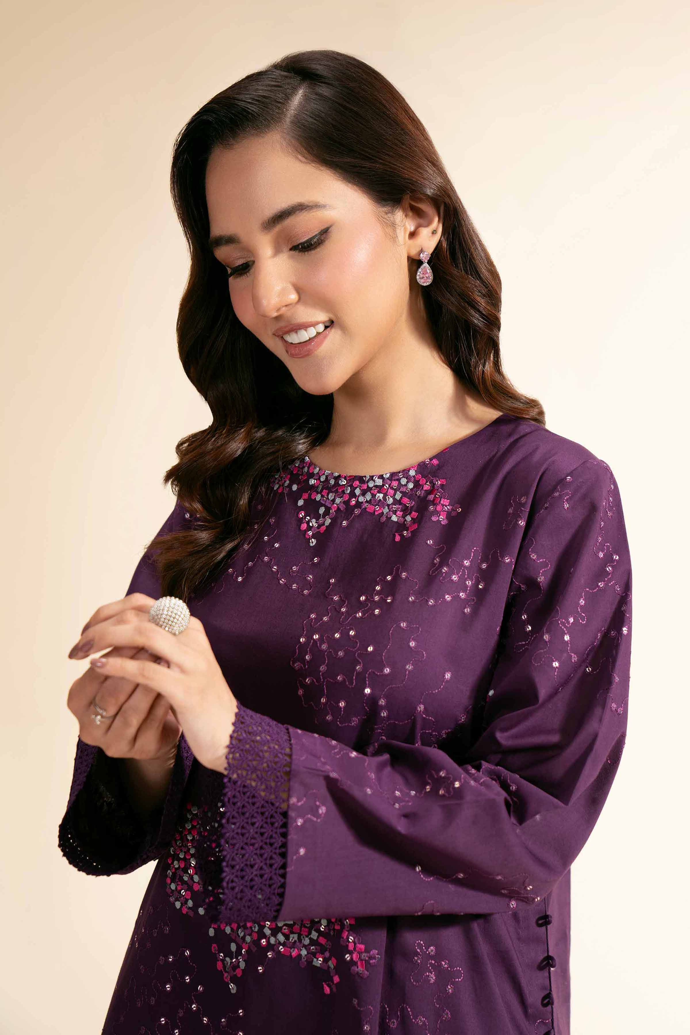 2 Piece - Dyed Embroidered Suit - 42501258 for Women - Unstitched Collection | Nishat | Shop Online