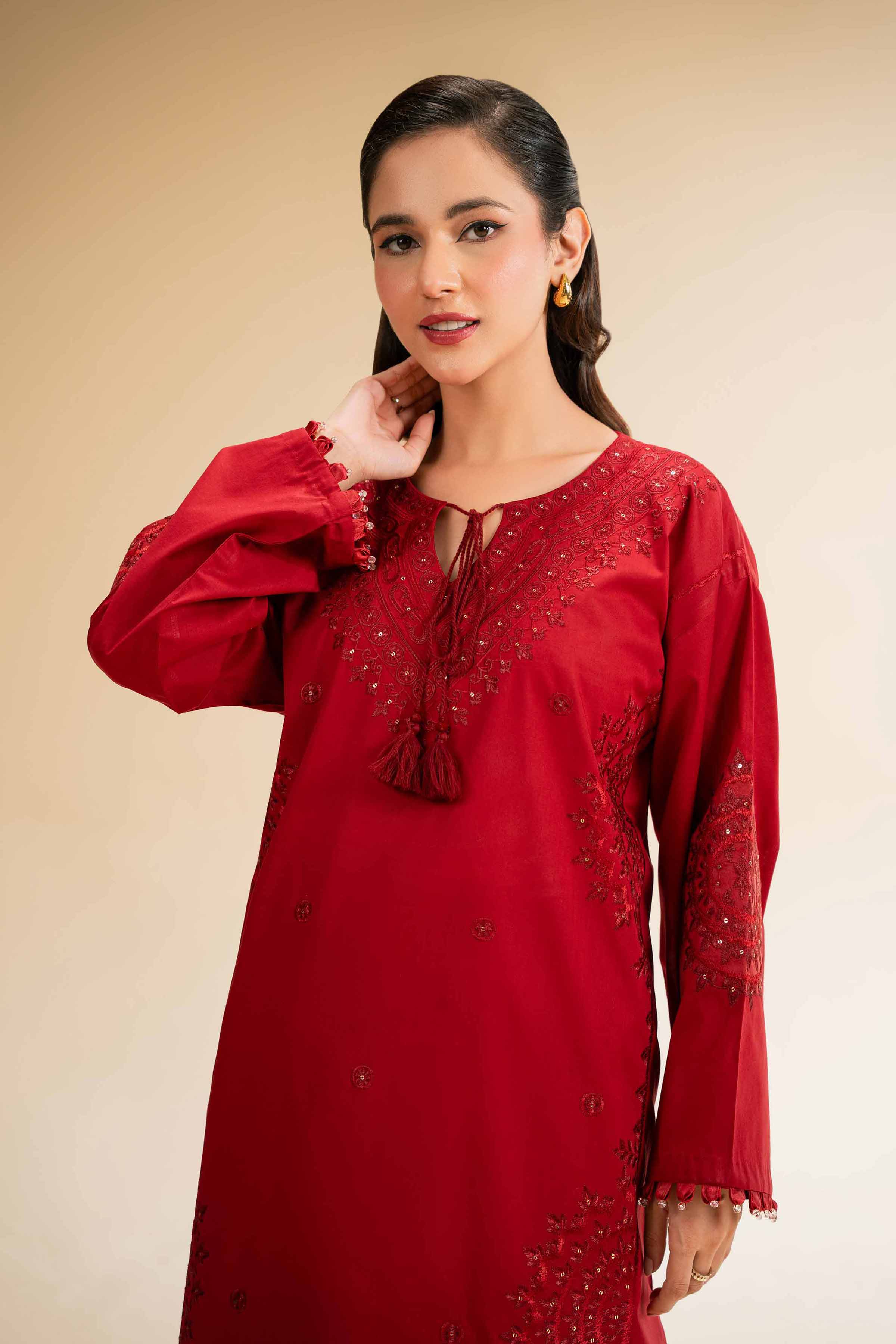 2 Piece - Dyed Embroidered Suit - 42501259 for Women - Unstitched Collection | Nishat | Shop Online
