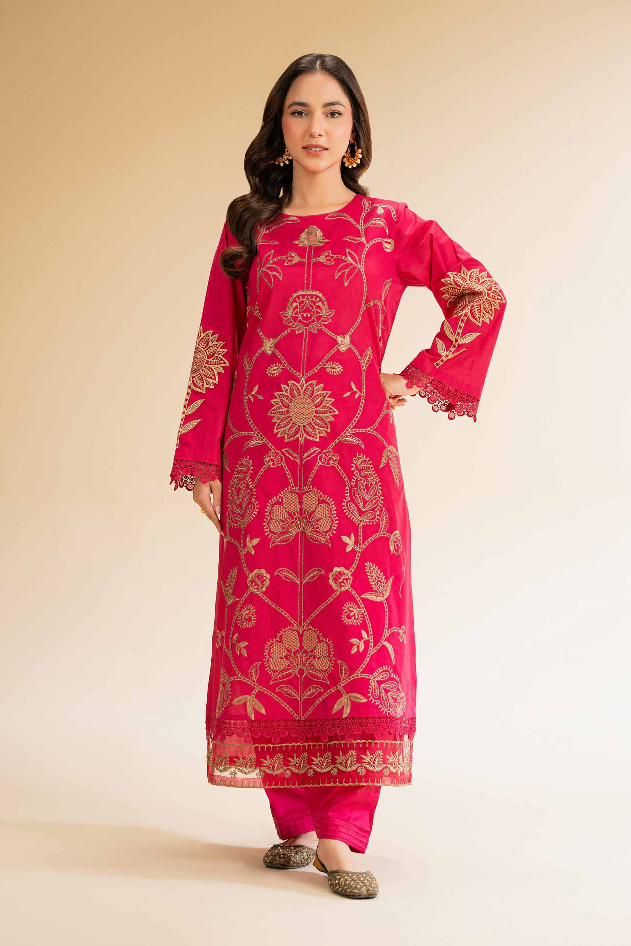 2 Piece - Dyed Embroidered Suit - 42501260 for Women - Unstitched Collection | Nishat | Shop Online