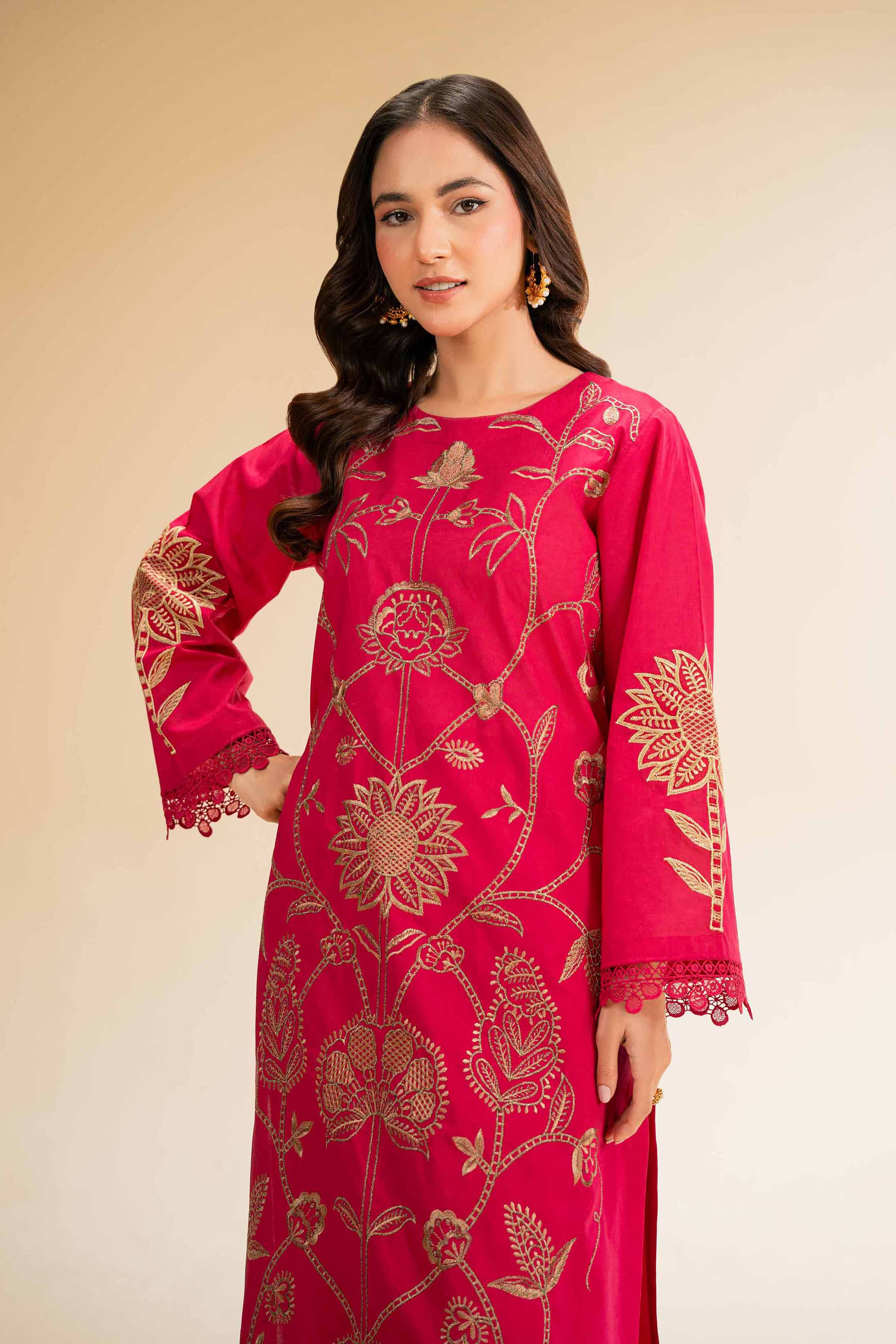 2 Piece - Dyed Embroidered Suit - 42501260 for Women - Unstitched Collection | Nishat | Shop Online