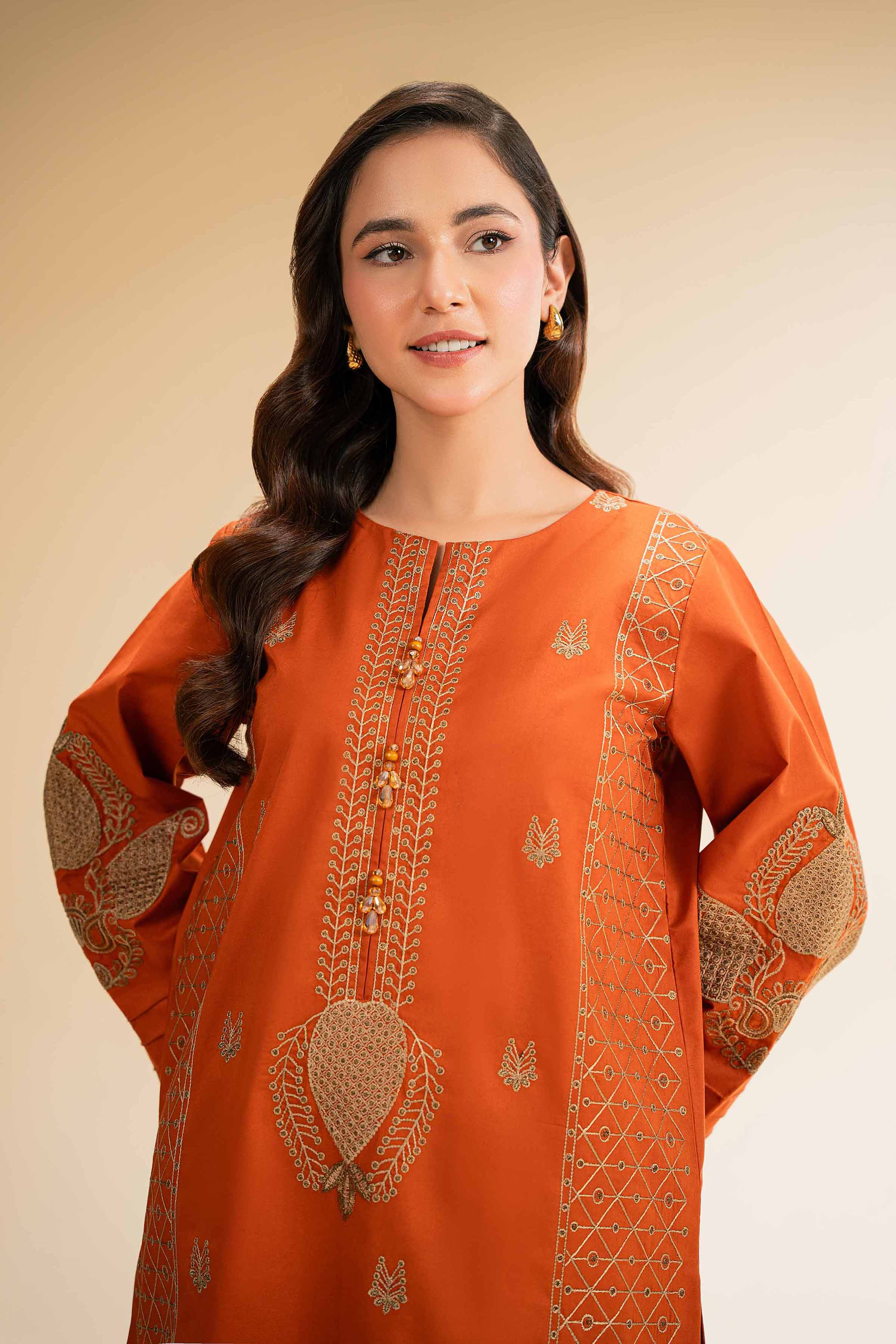 2 Piece - Dyed Embroidered Suit - 42501262 for Women - Unstitched Collection | Nishat | Shop Online
