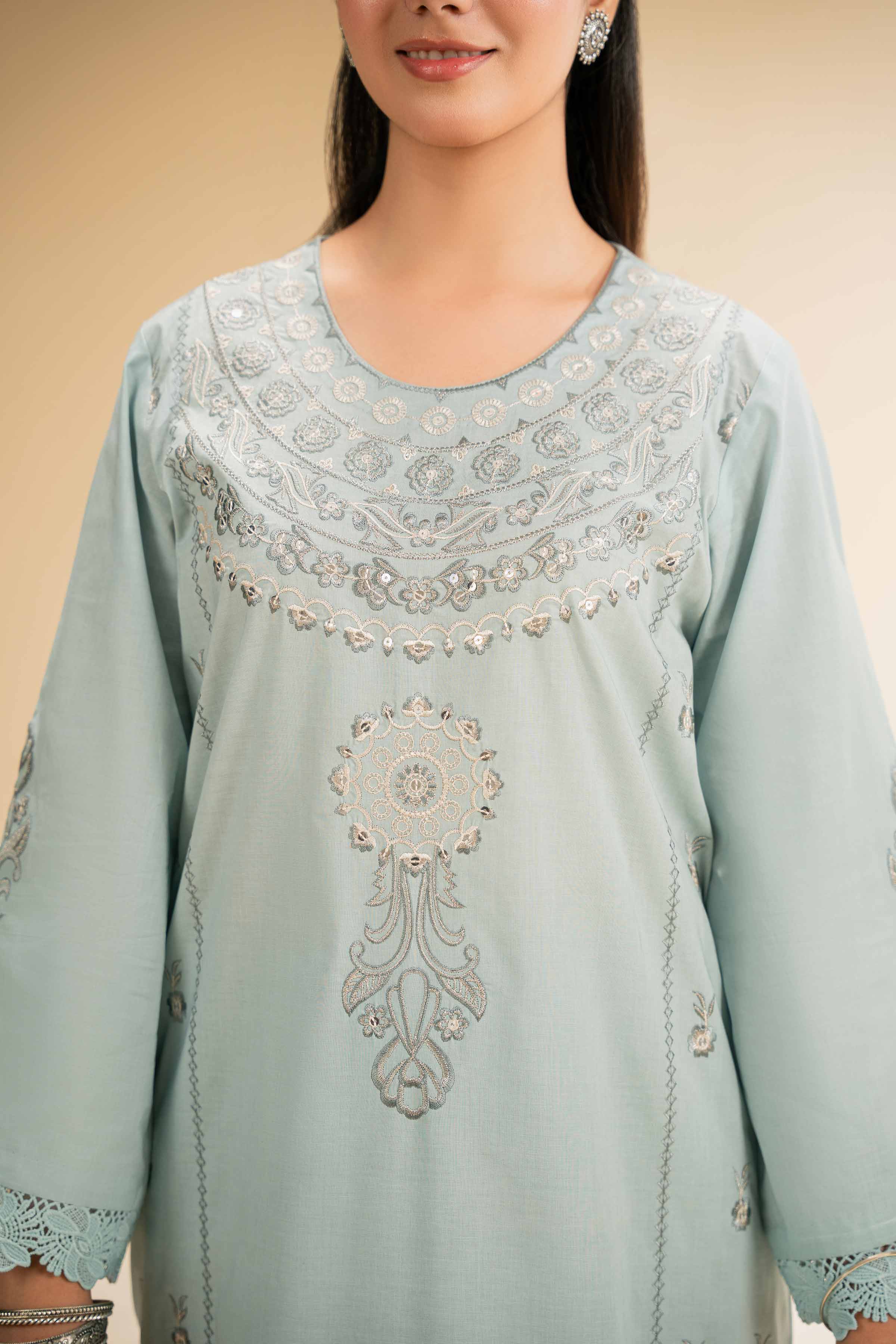 2 Piece - Dyed Embroidered Suit - 42501263 for Women - Unstitched Collection | Nishat | Shop Online