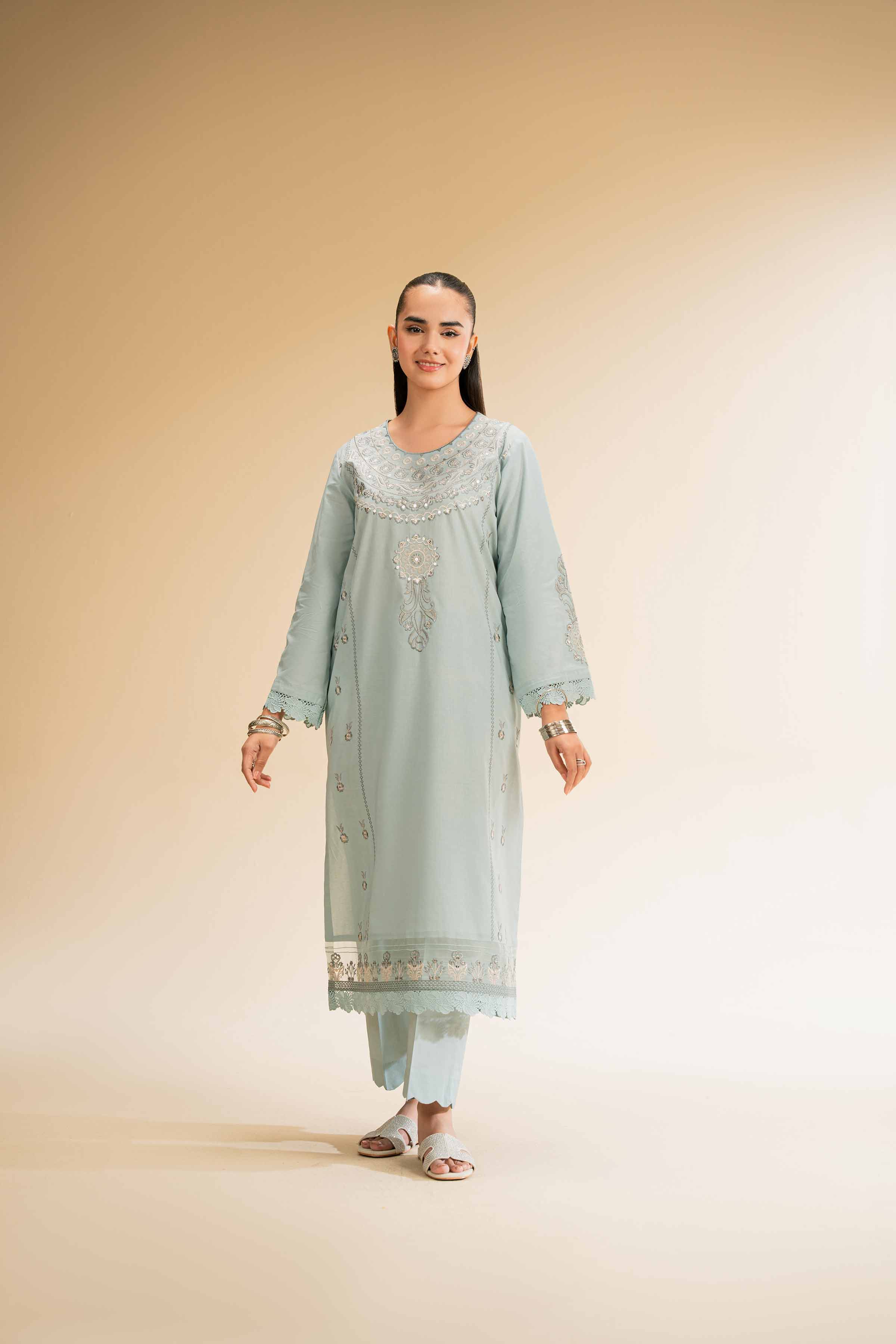 2 Piece - Dyed Embroidered Suit - 42501263 for Women - Unstitched Collection | Nishat | Shop Online
