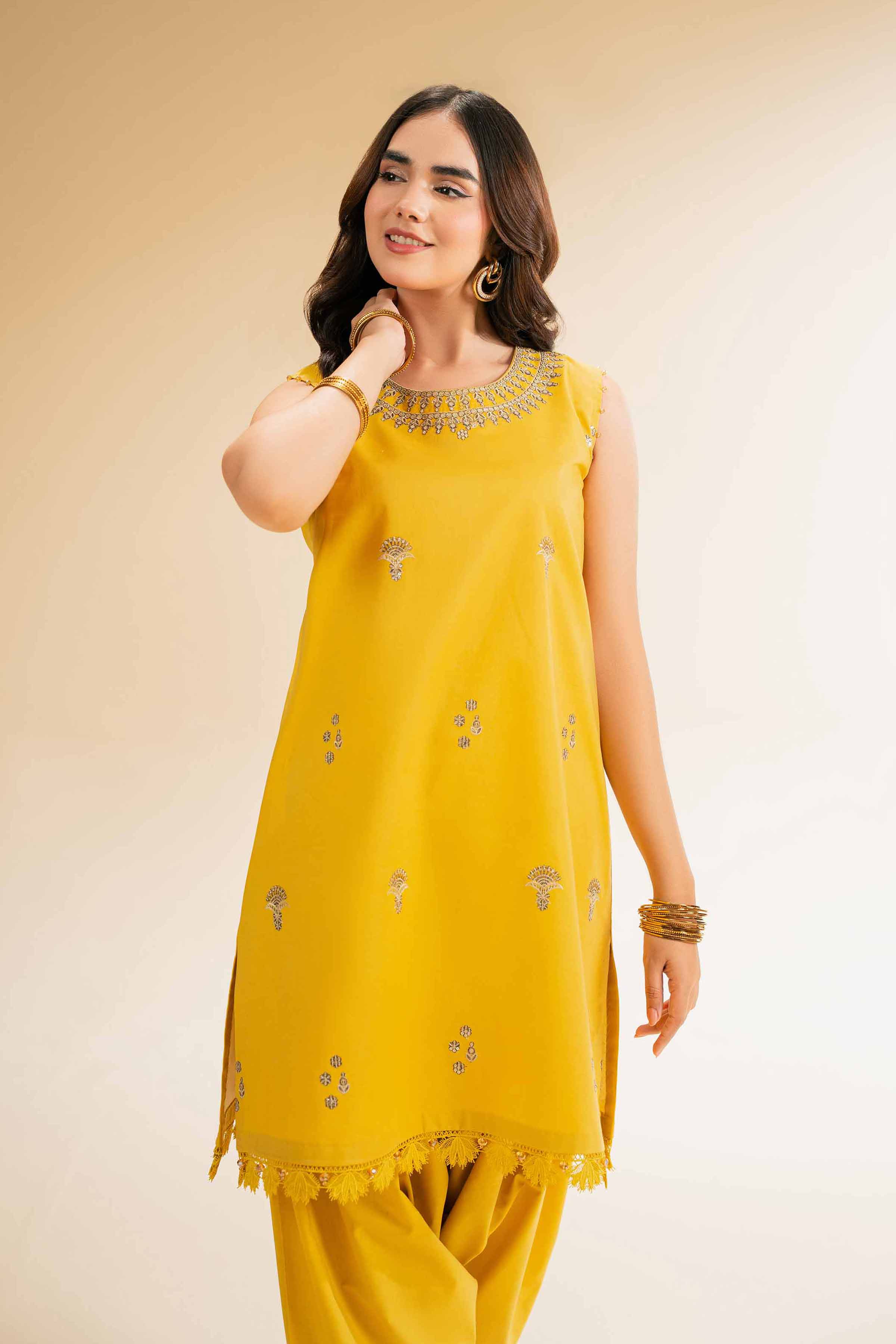 2 Piece - Dyed Embroidered Suit - 42501264 for Women - Unstitched Collection | Nishat | Shop Online