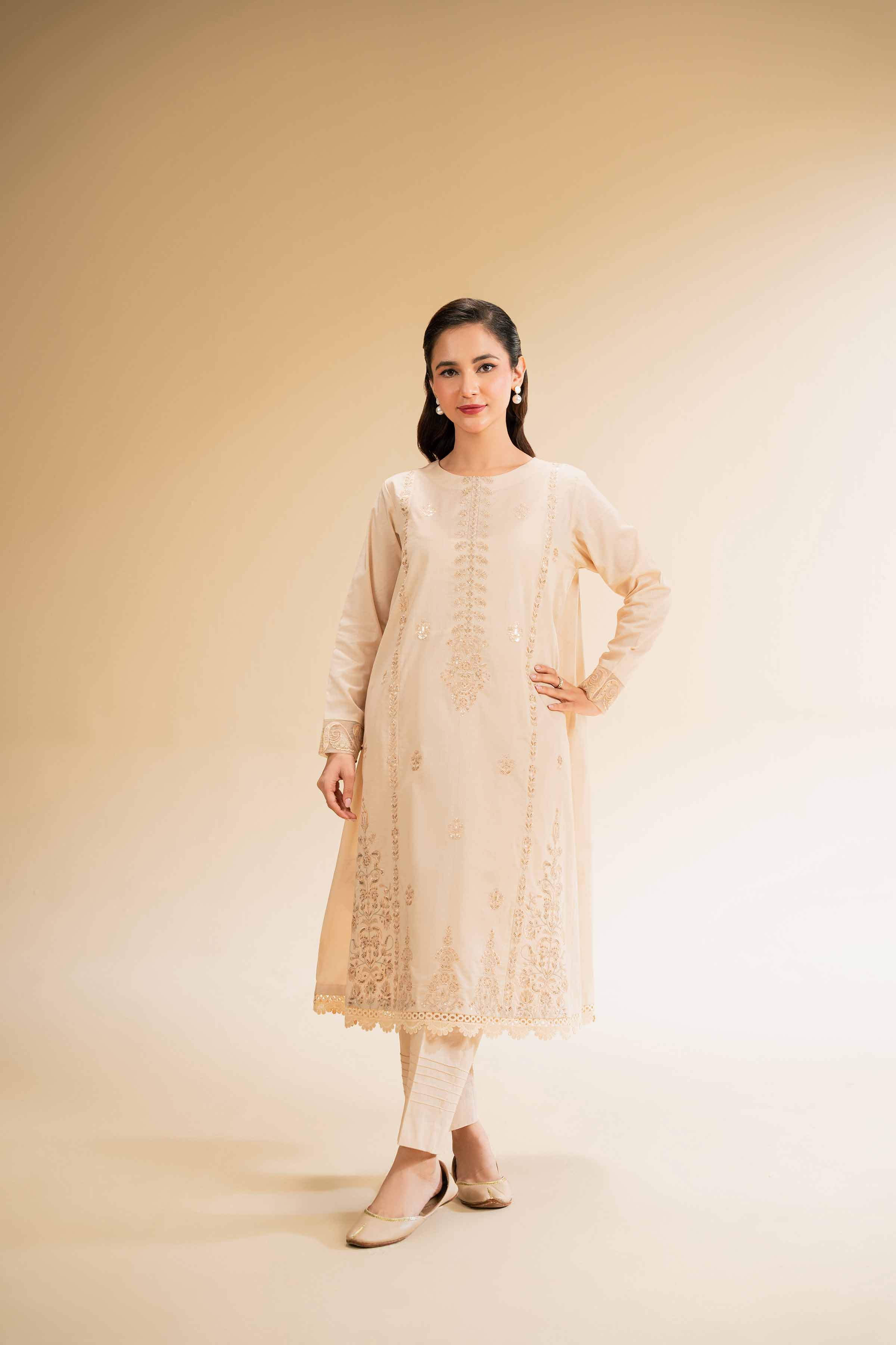 2 Piece - Dyed Embroidered Suit - 42501265 for Women - Unstitched Collection | Nishat | Shop Online