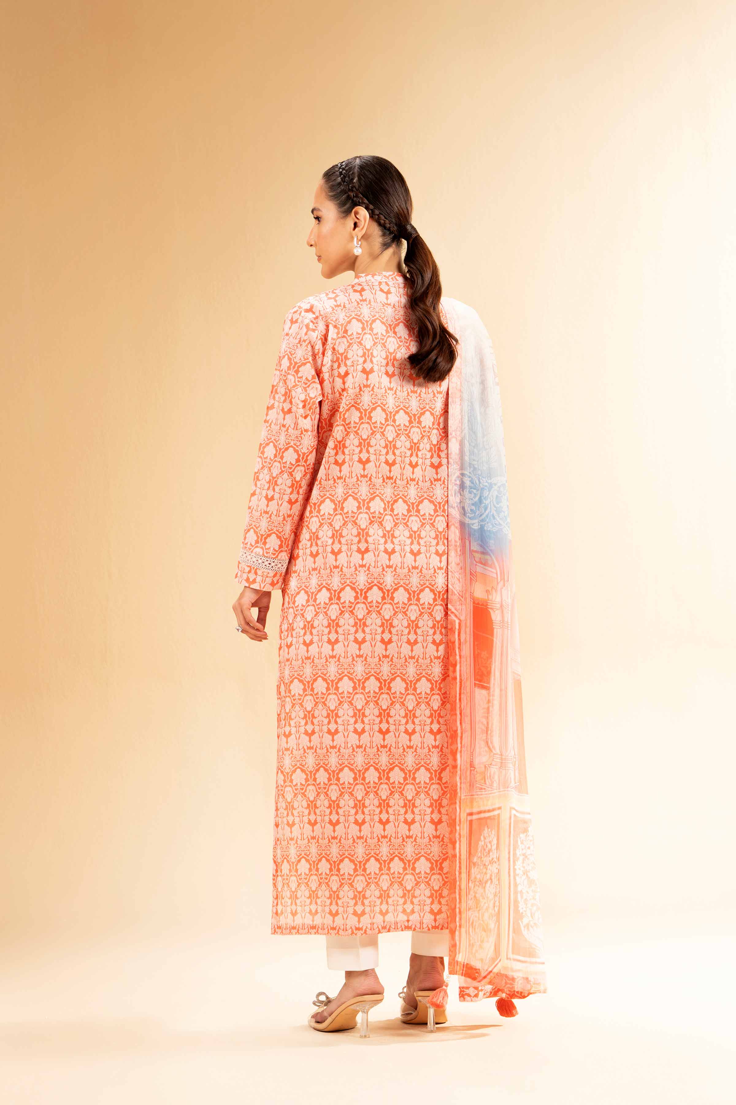 2 Piece - Printed With Laces Suit - 42501268 for Women - Unstitched Collection | Nishat | Shop Online