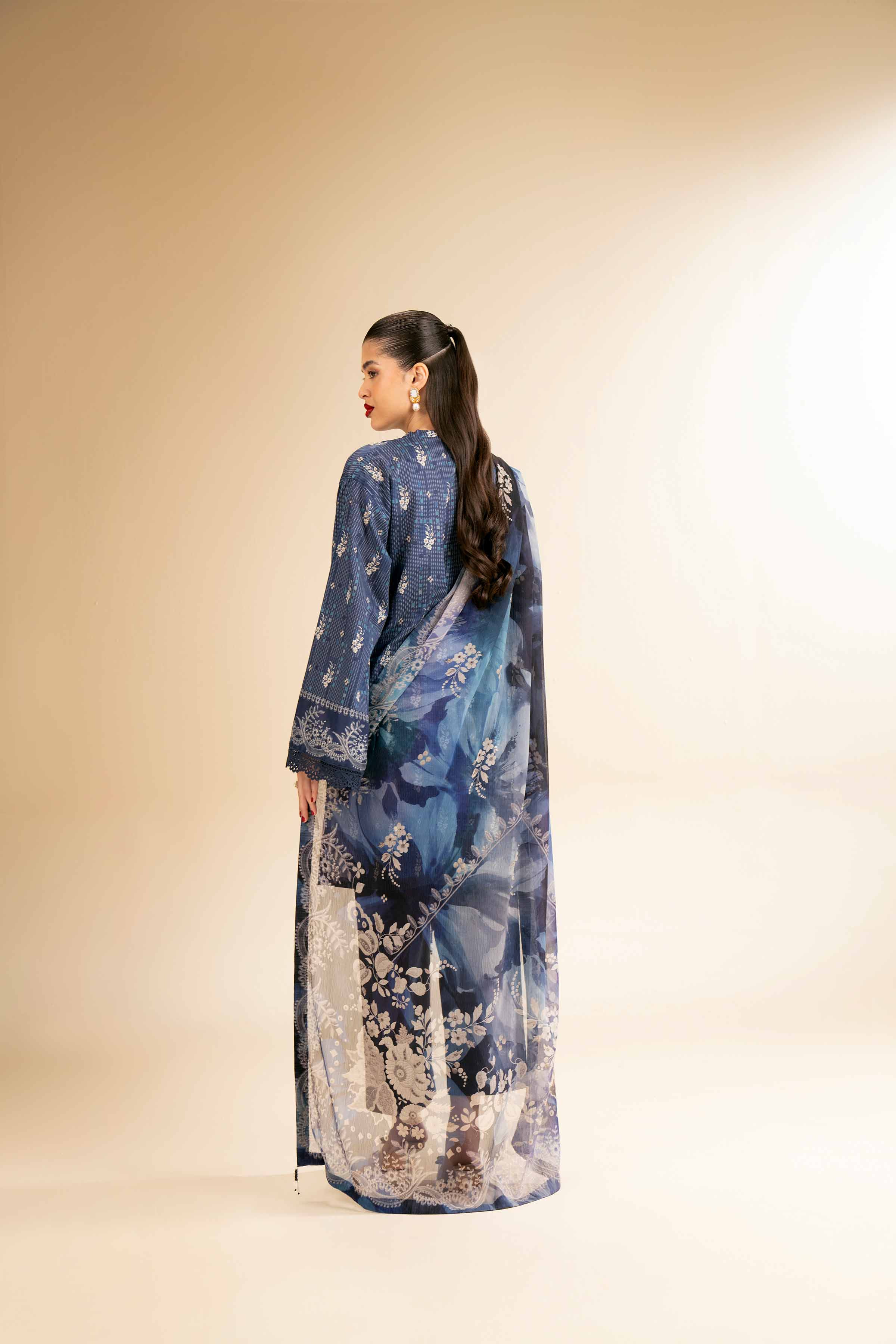 2 Piece - Printed With Laces Suit - 42501269 for Women - Unstitched Collection | Nishat | Shop Online