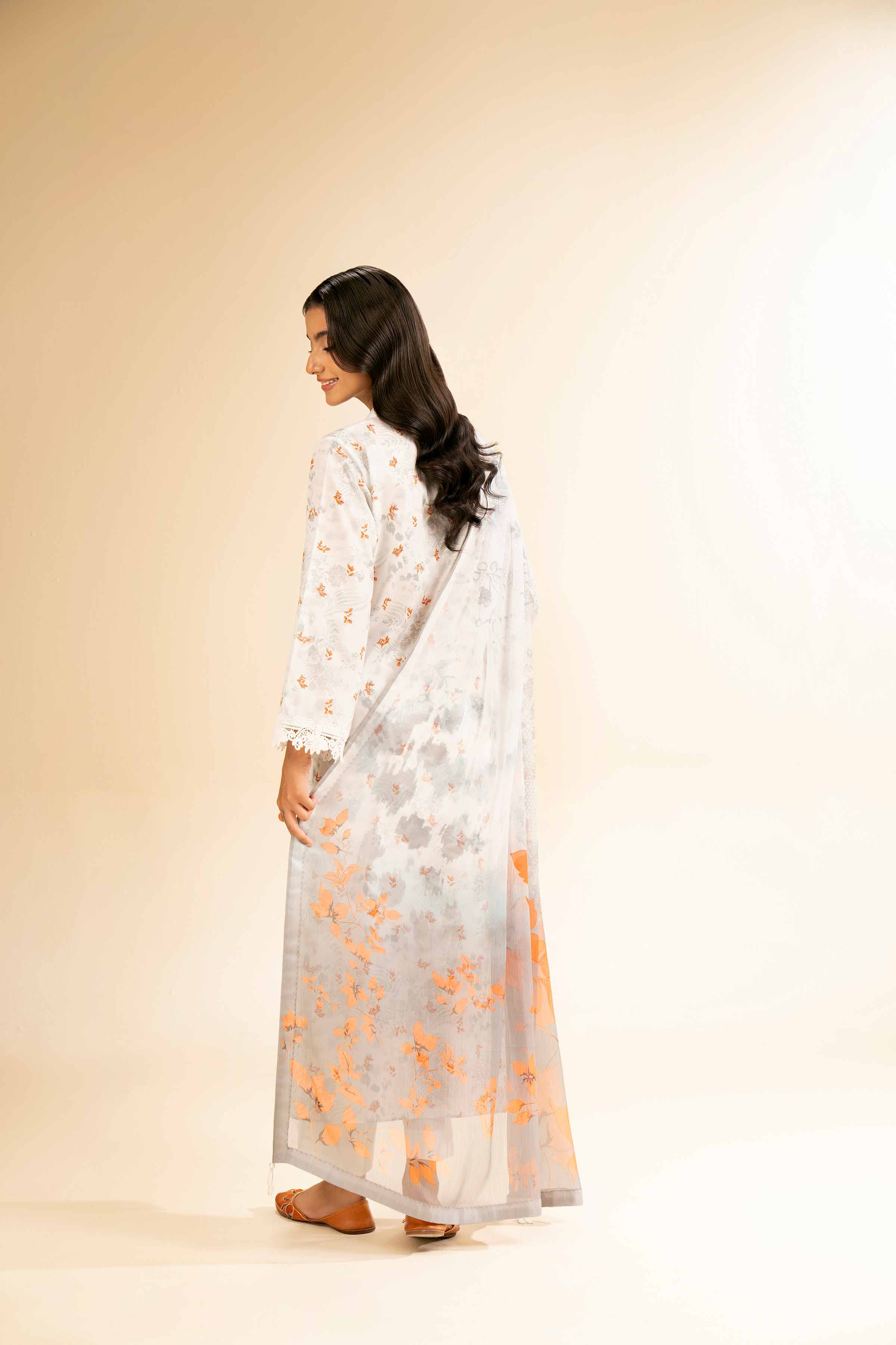 2 Piece - Printed With Laces Suit - 42501272 for Women - Unstitched Collection | Nishat | Shop Online
