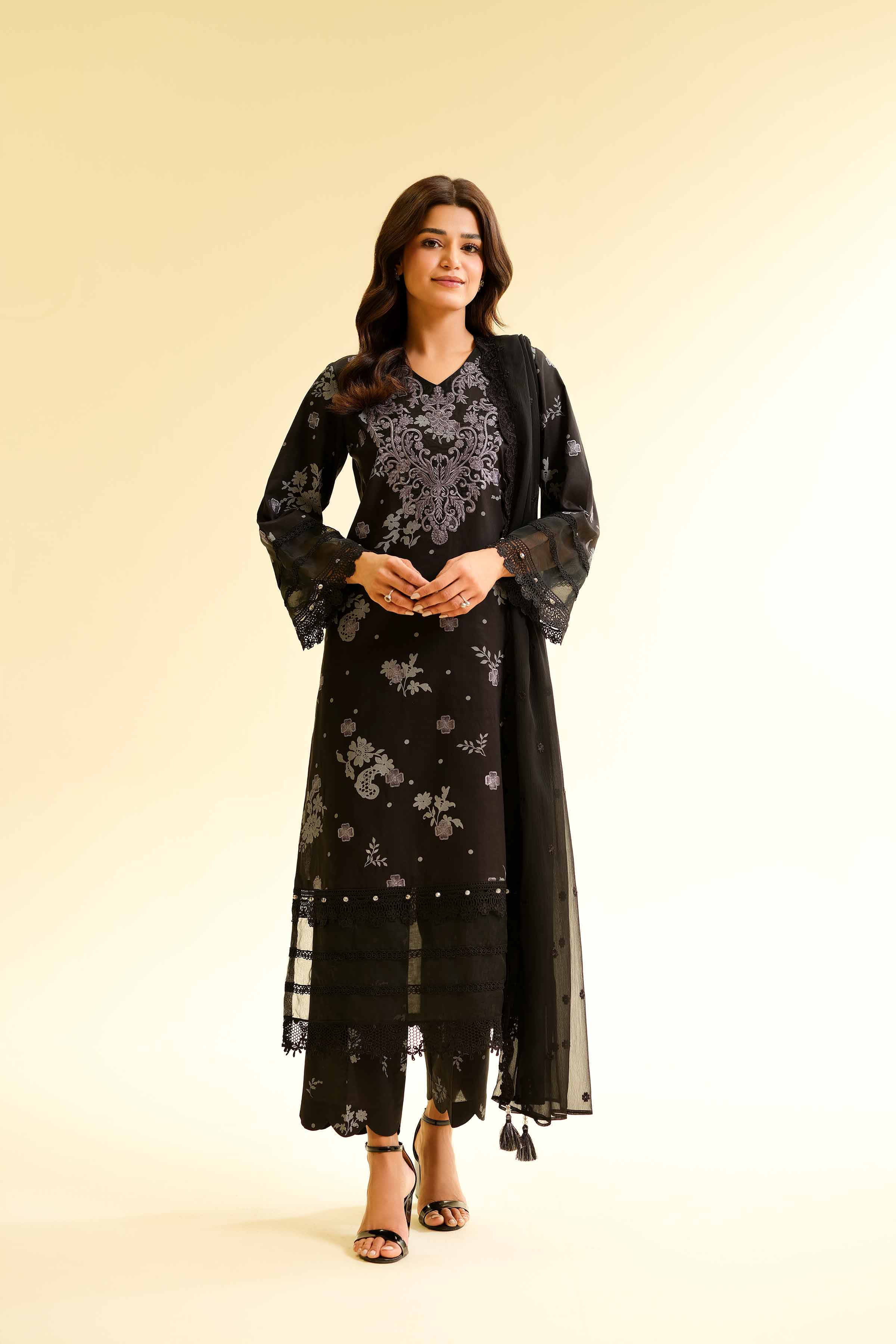 3 Piece - Printed Embroidered Suit - 42501277 for Women - Unstitched Collection | Nishat | Shop Online