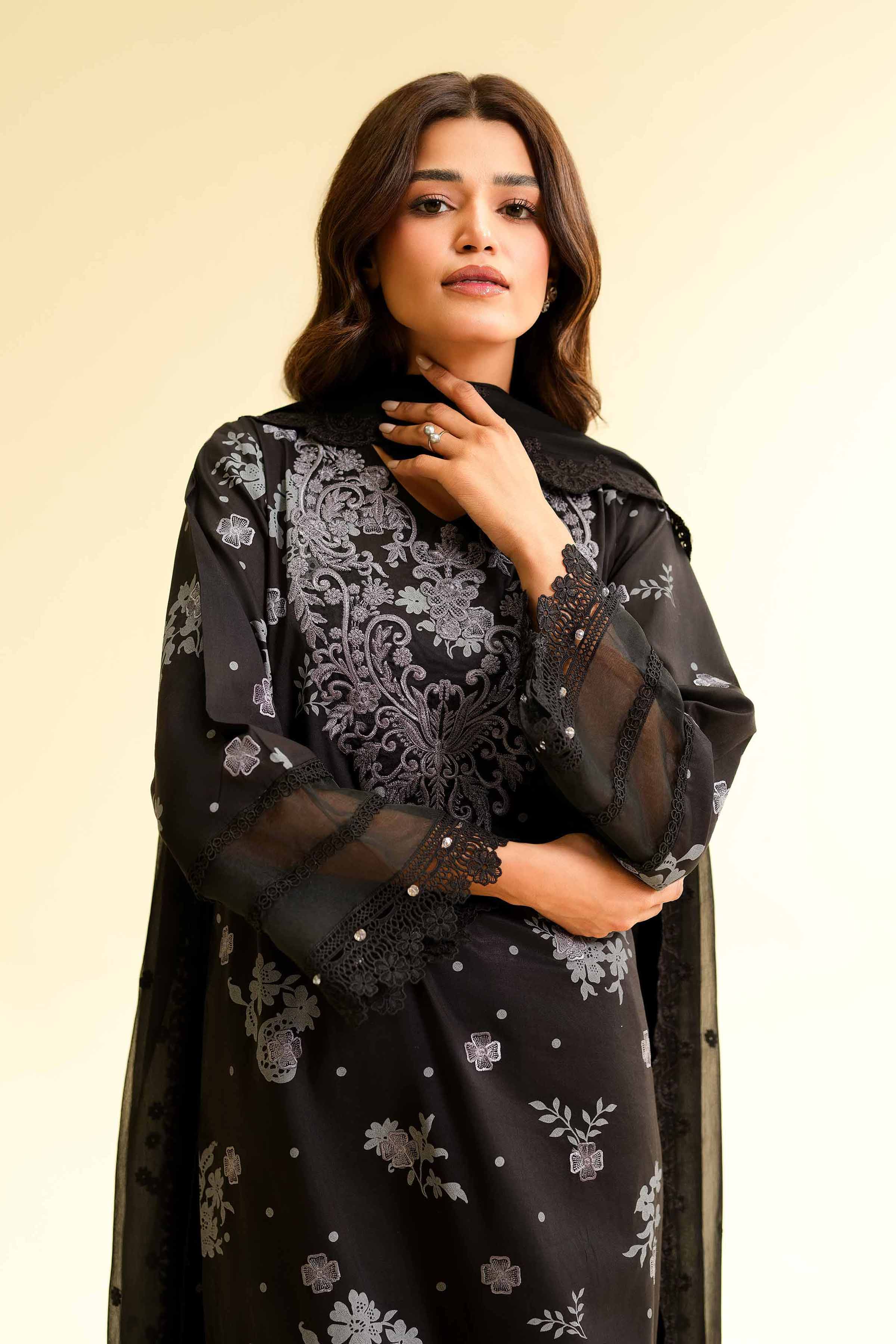 3 Piece - Printed Embroidered Suit - 42501277 for Women - Unstitched Collection | Nishat | Shop Online