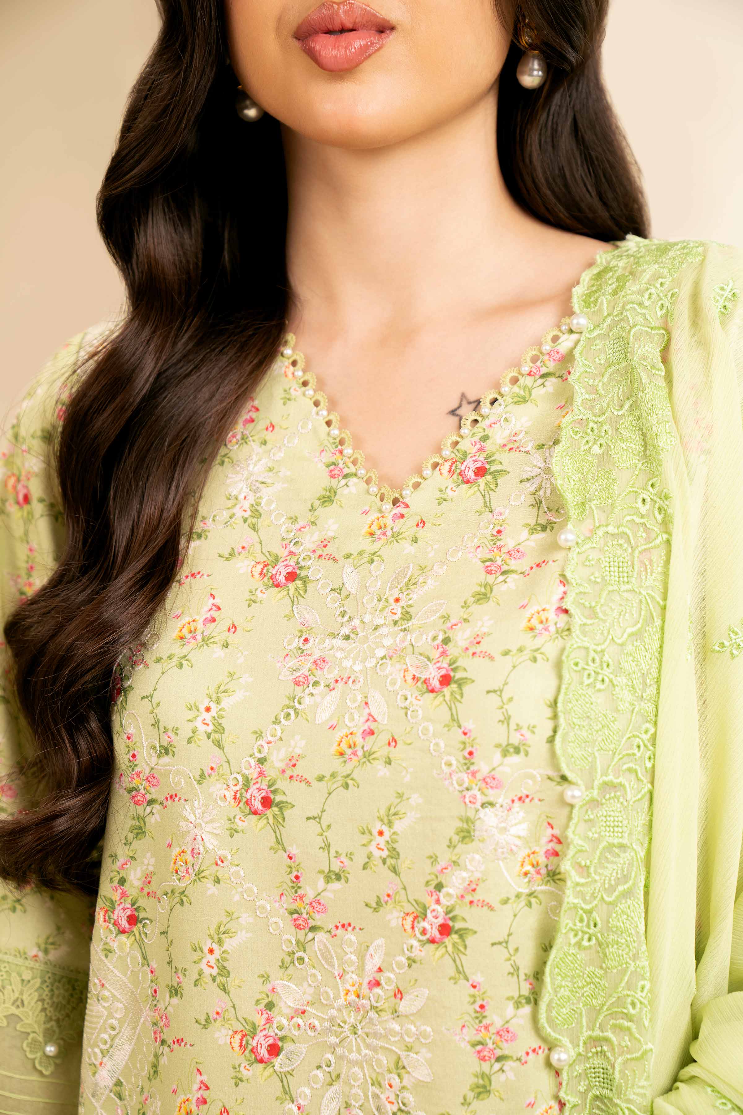 3 Piece - Printed Embroidered Suit - 42501279 for Women - Unstitched Collection | Nishat | Shop Online