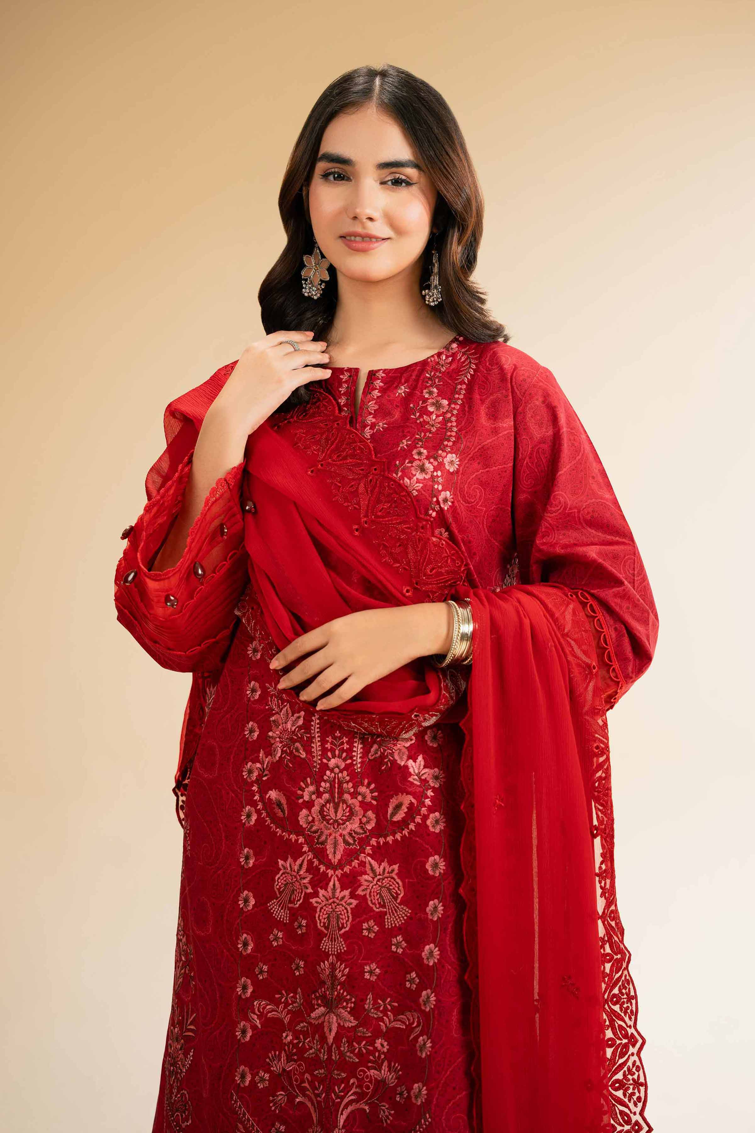 3 Piece - Printed Embroidered Suit - 42501283 for Women - Unstitched Collection | Nishat | Shop Online