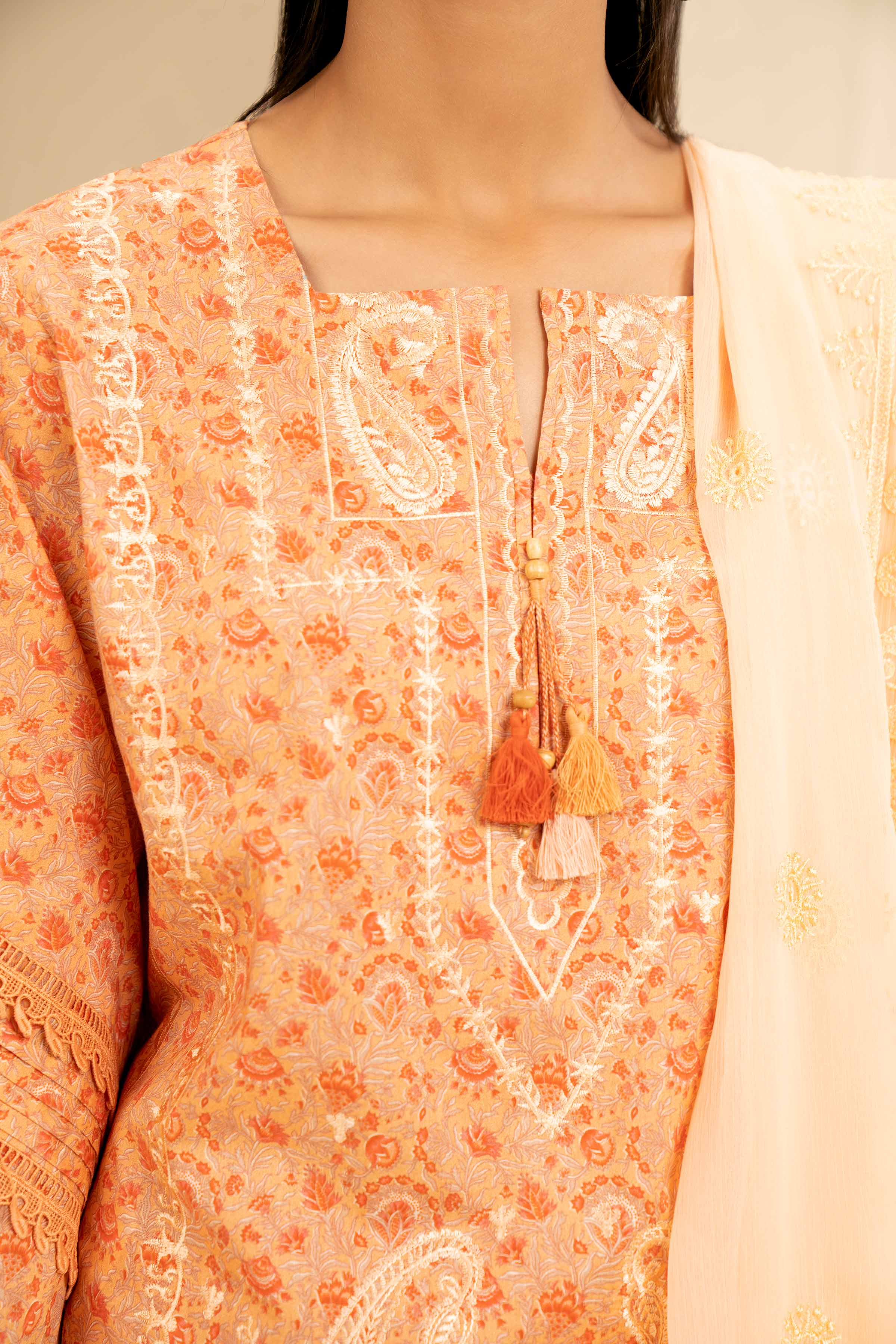 3 Piece - Printed Embroidered Suit - 42501284 for Women - Unstitched Collection | Nishat | Shop Online